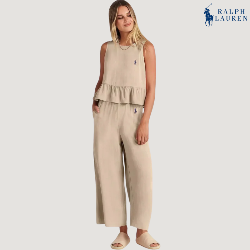 Ꮢalph Ꮮаᴜгеn Ruffled To-delt Sett + Gratis Solhatt – Kjøp 1 Få 2
