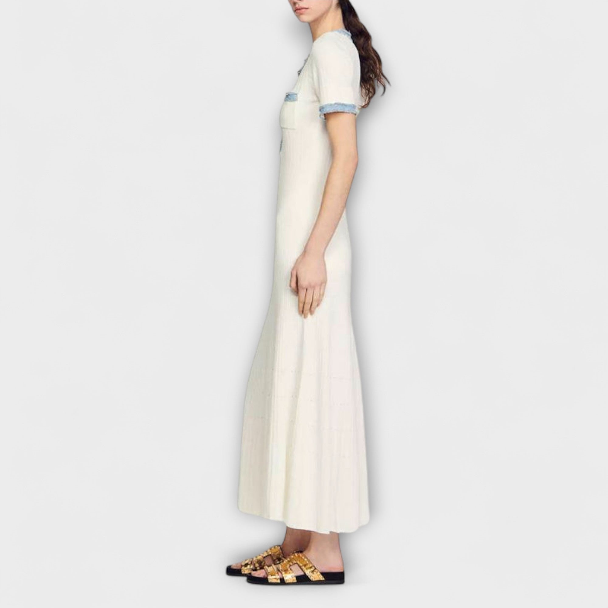 Alecia - Strukturert Maxi Kjole