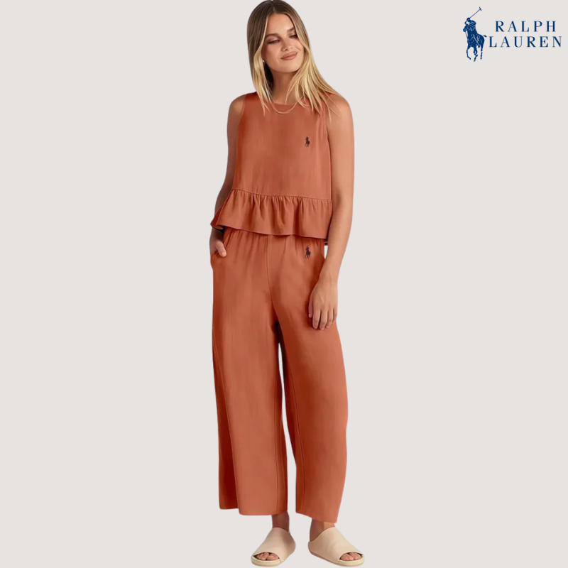Ꮢalph Ꮮаᴜгеn Ruffled To-delt Sett + Gratis Solhatt – Kjøp 1 Få 2