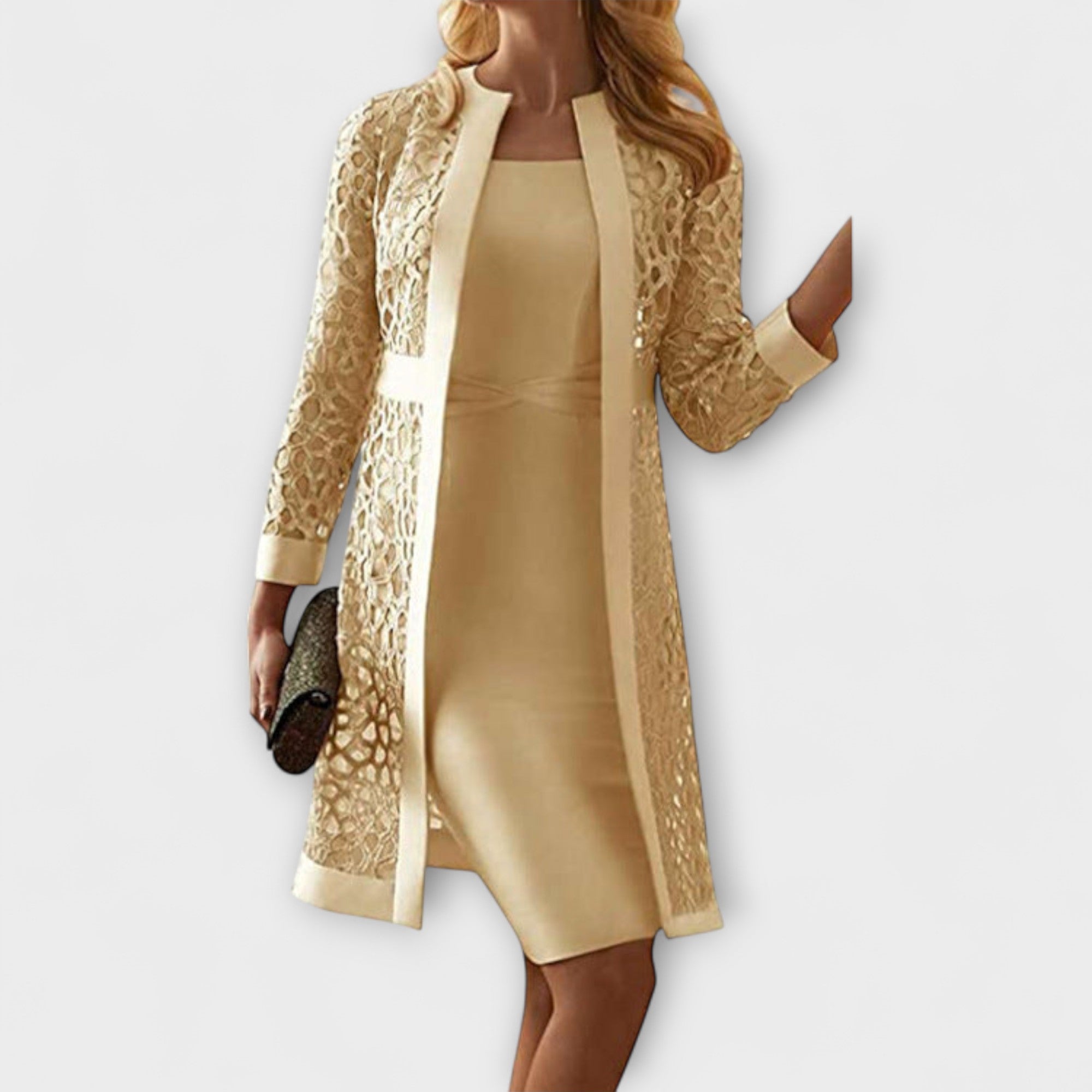Runa - Elegant To-delt Blondekjole