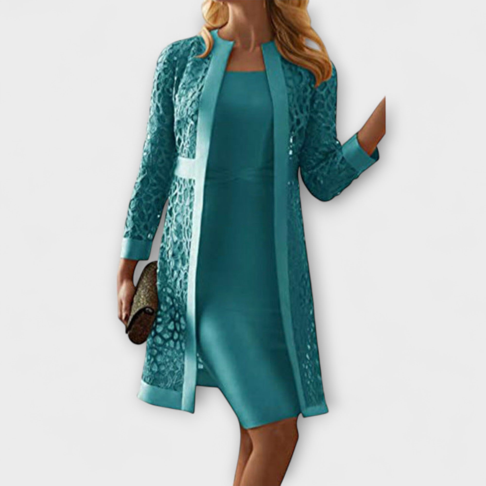 Runa - Elegant To-delt Blondekjole