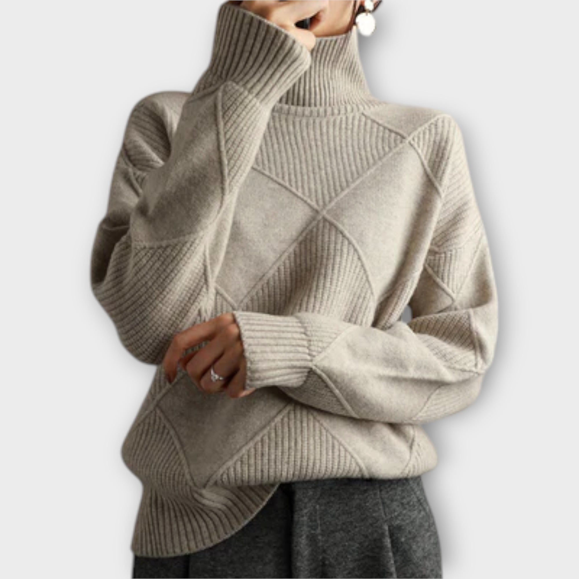 Melanie - Koselig Turtleneck Genser