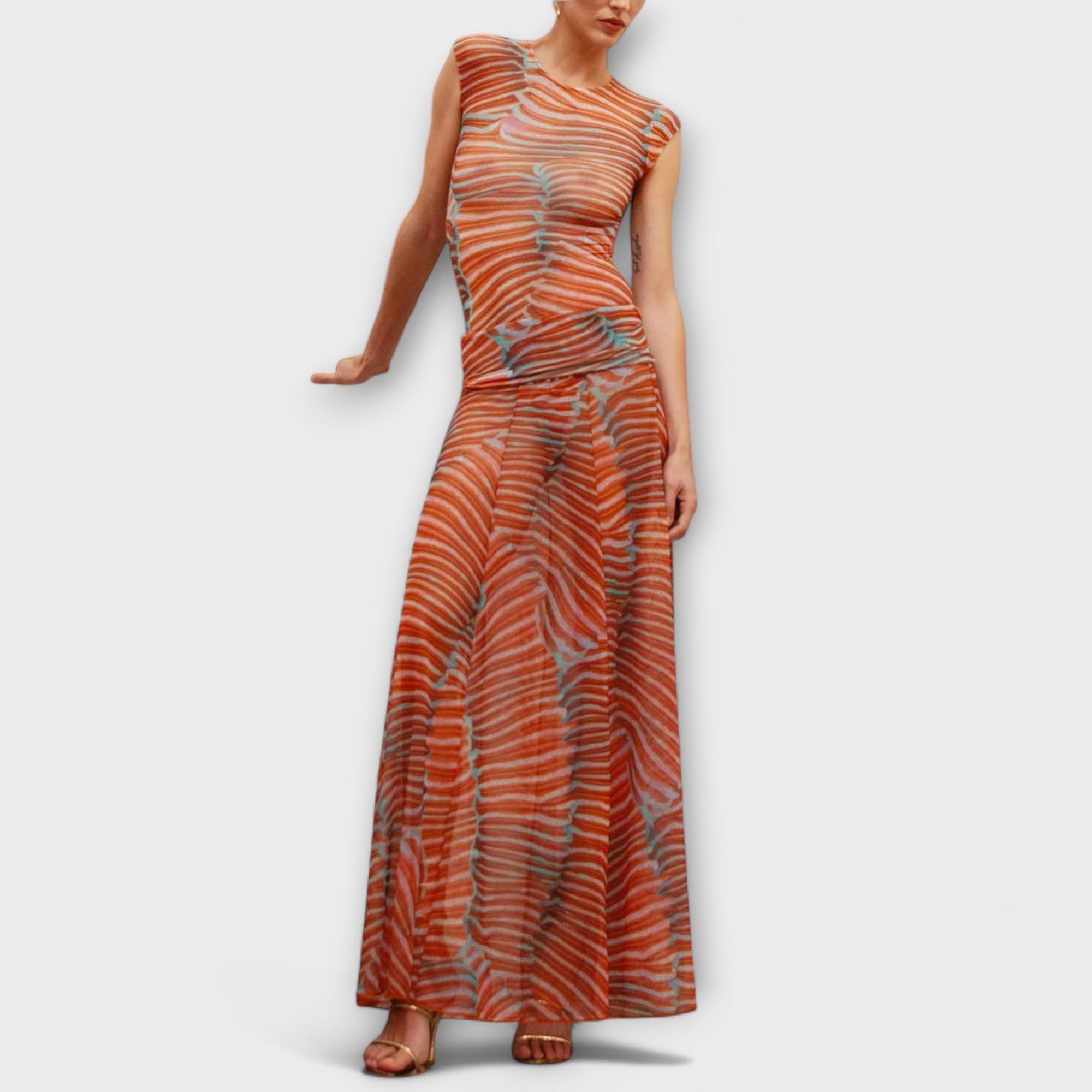 Phoenix - Glitrende Bølge Mesh Body