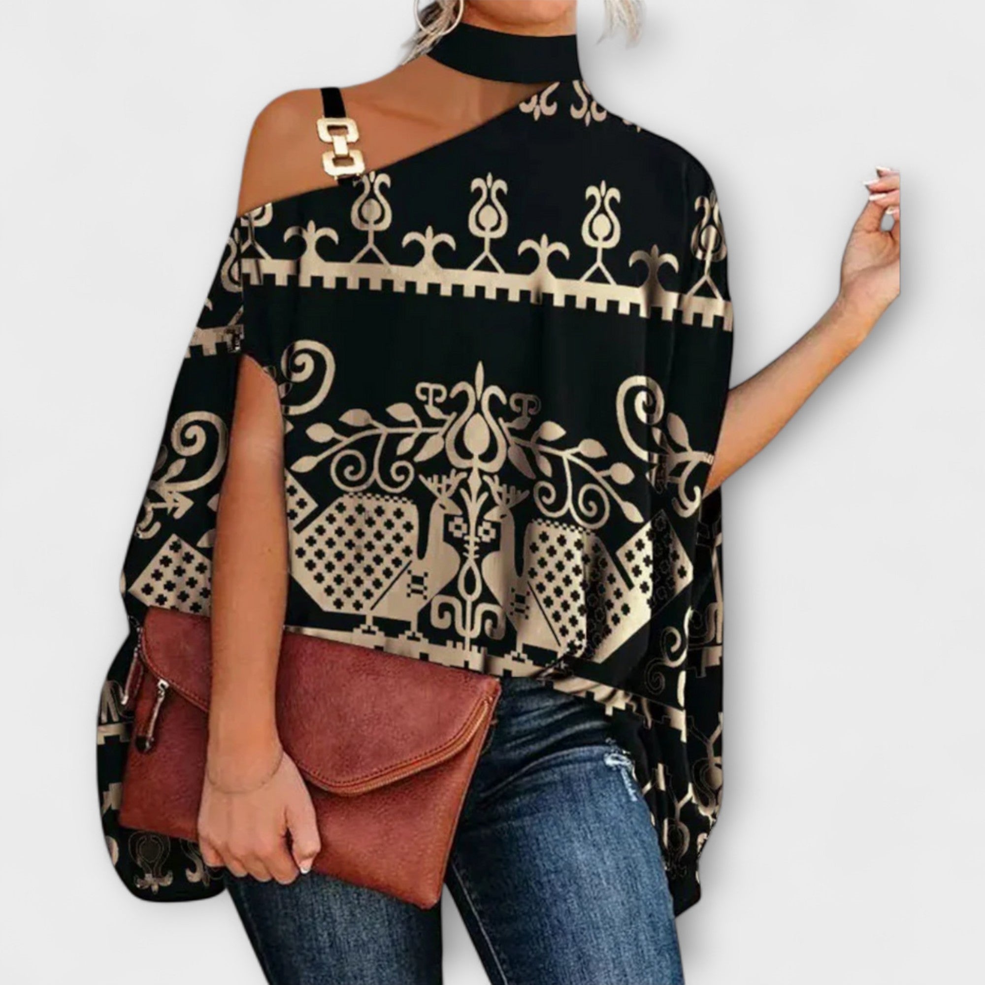 Off-Shoulder Bluse for Kvinner