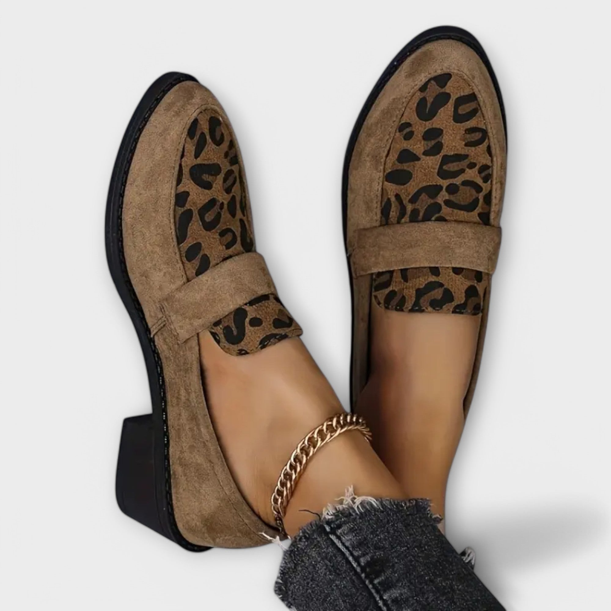 Karla - Elegante Kvinners Sko med Leopardmønster