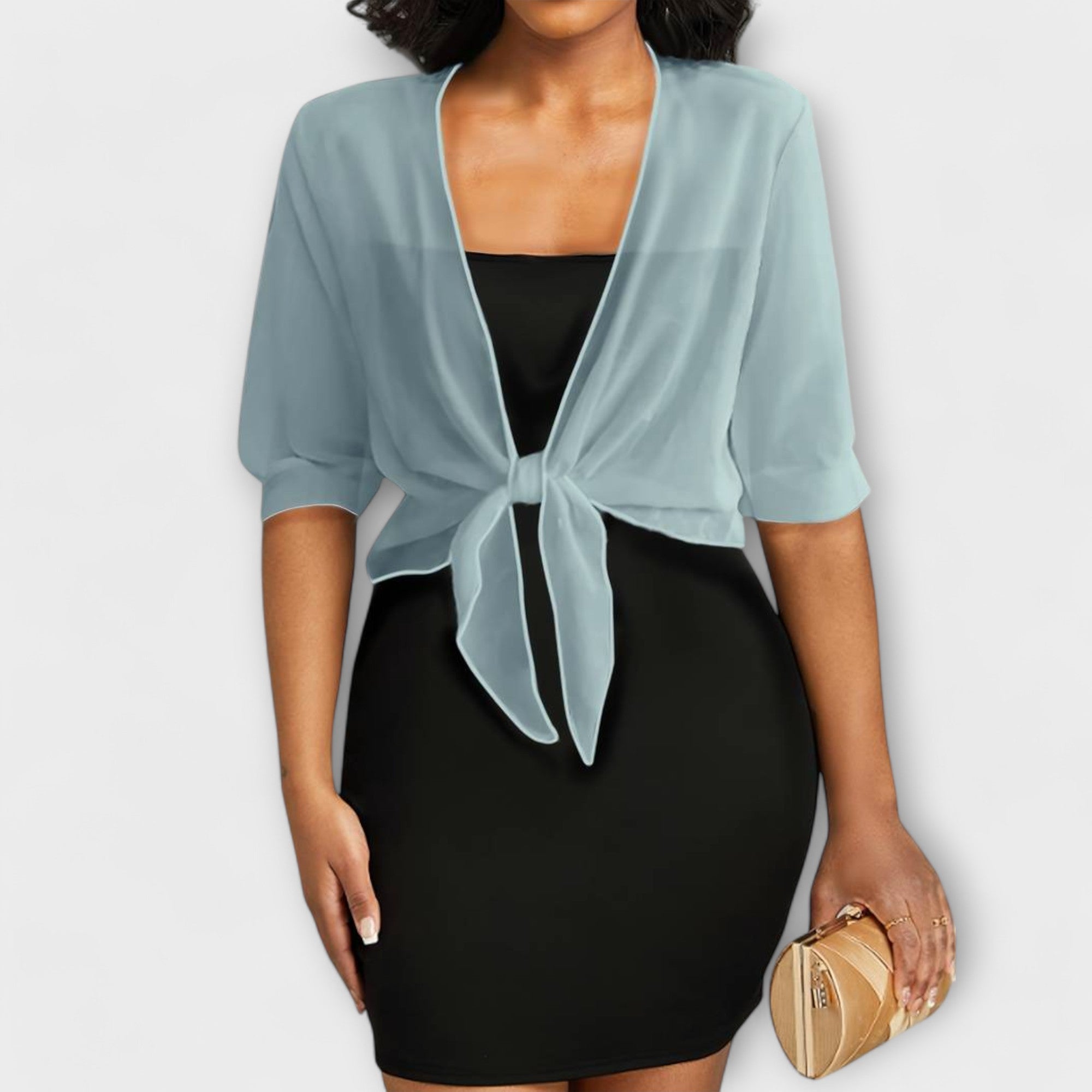 Olivia - Bluse med Åpen Front
