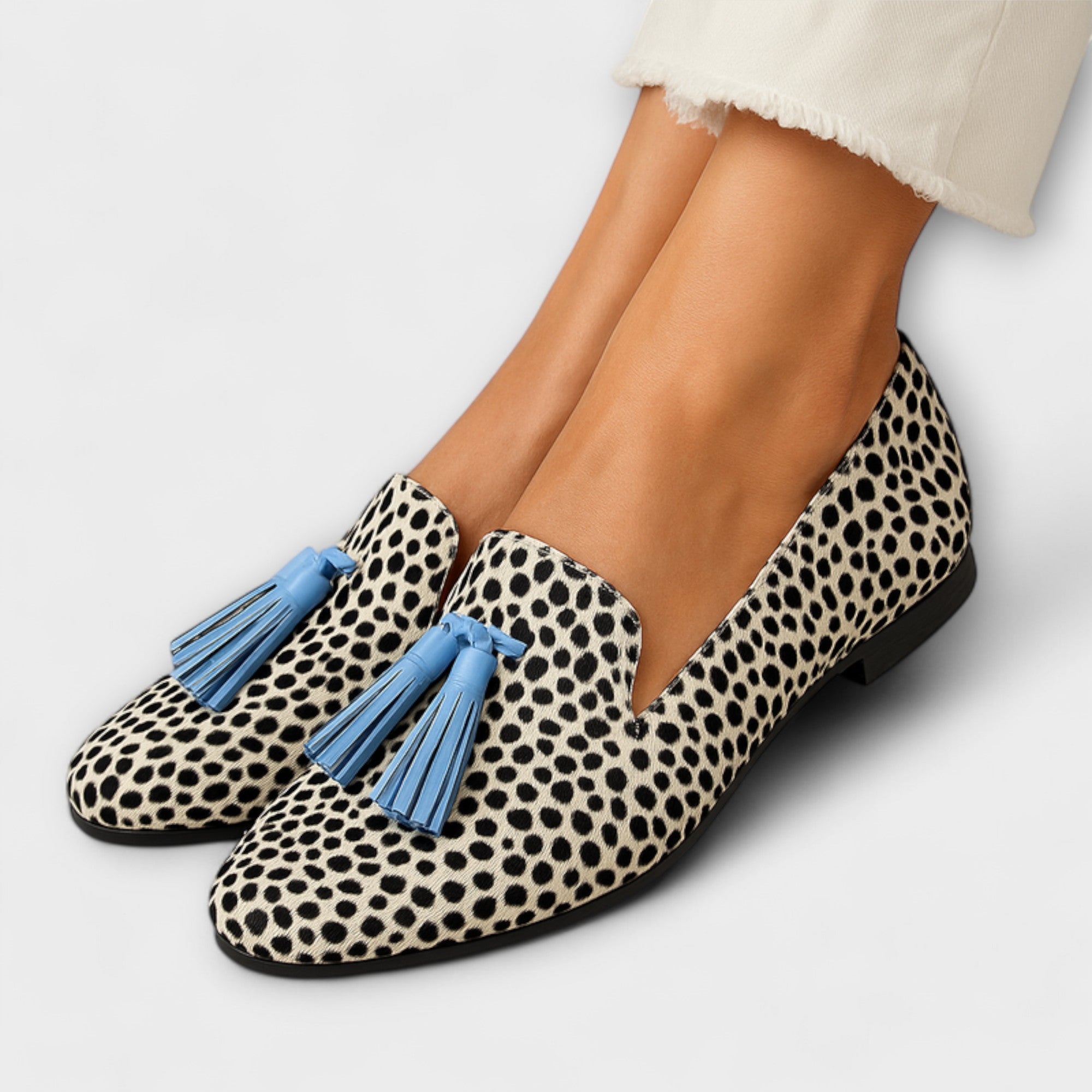 Mira - Slippers med Frynse