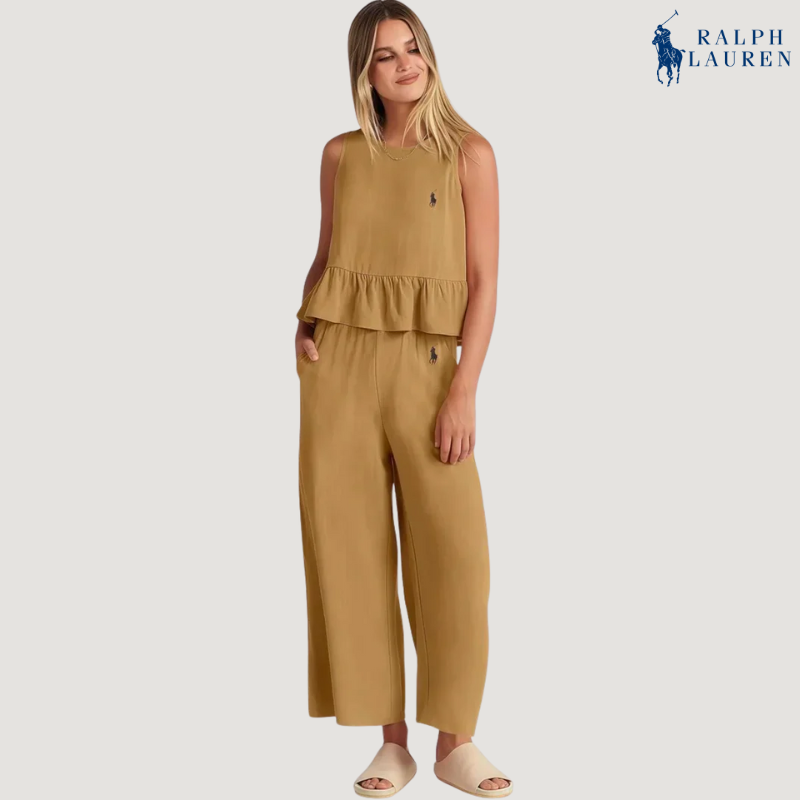 Ꮢalph Ꮮаᴜгеn Ruffled To-delt Sett + Gratis Solhatt – Kjøp 1 Få 2