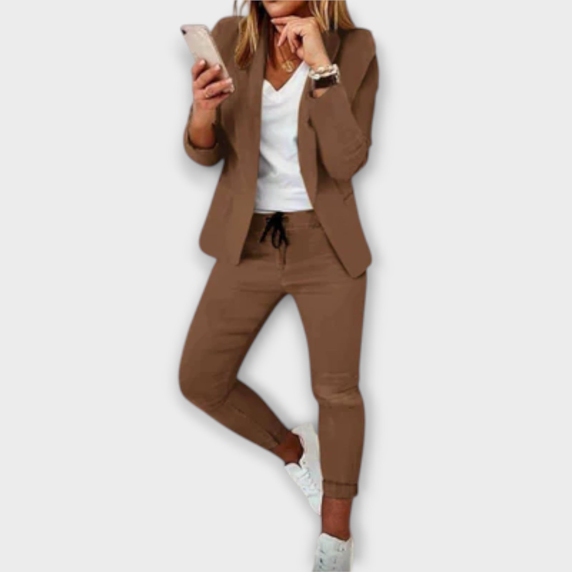 Sophia – Elegant og Komfortabel Blazer Sett