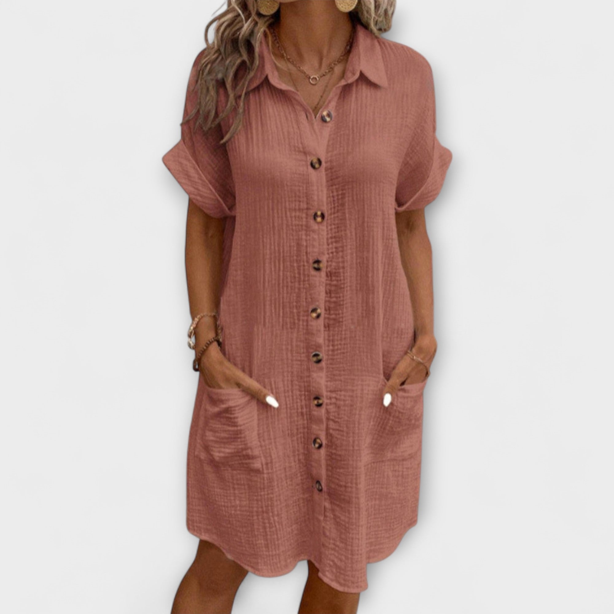 Aria - Klassisk Polo Casual Kjole