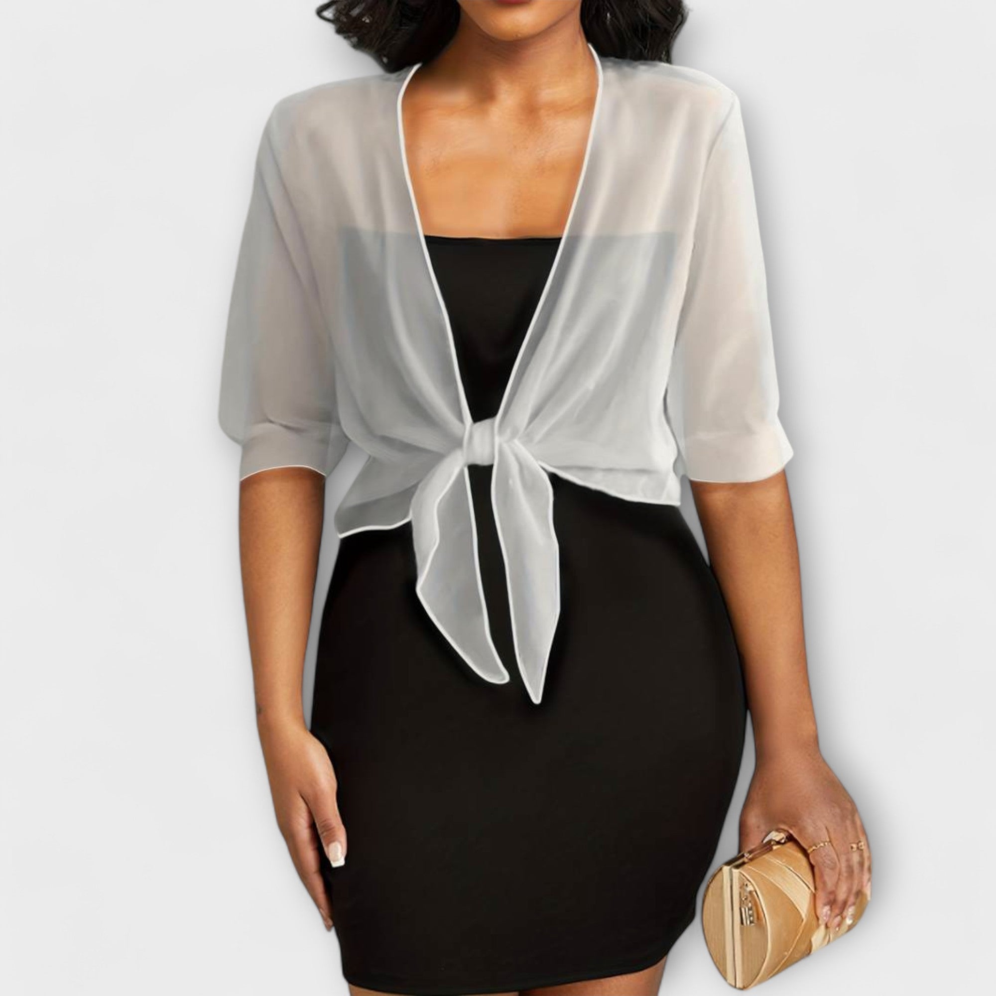 Olivia - Bluse med Åpen Front