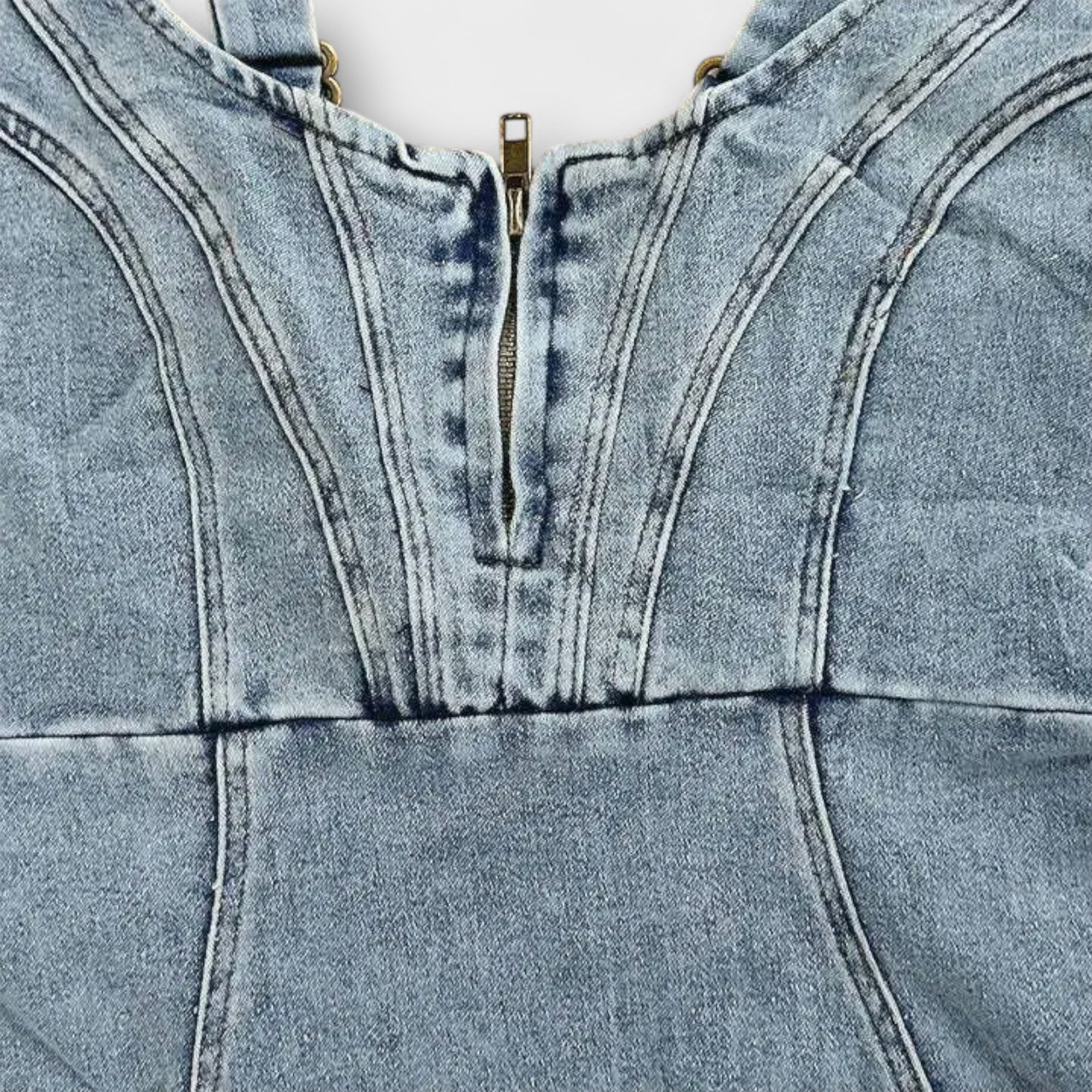 Anna - Denimkjole med justerbare stropper