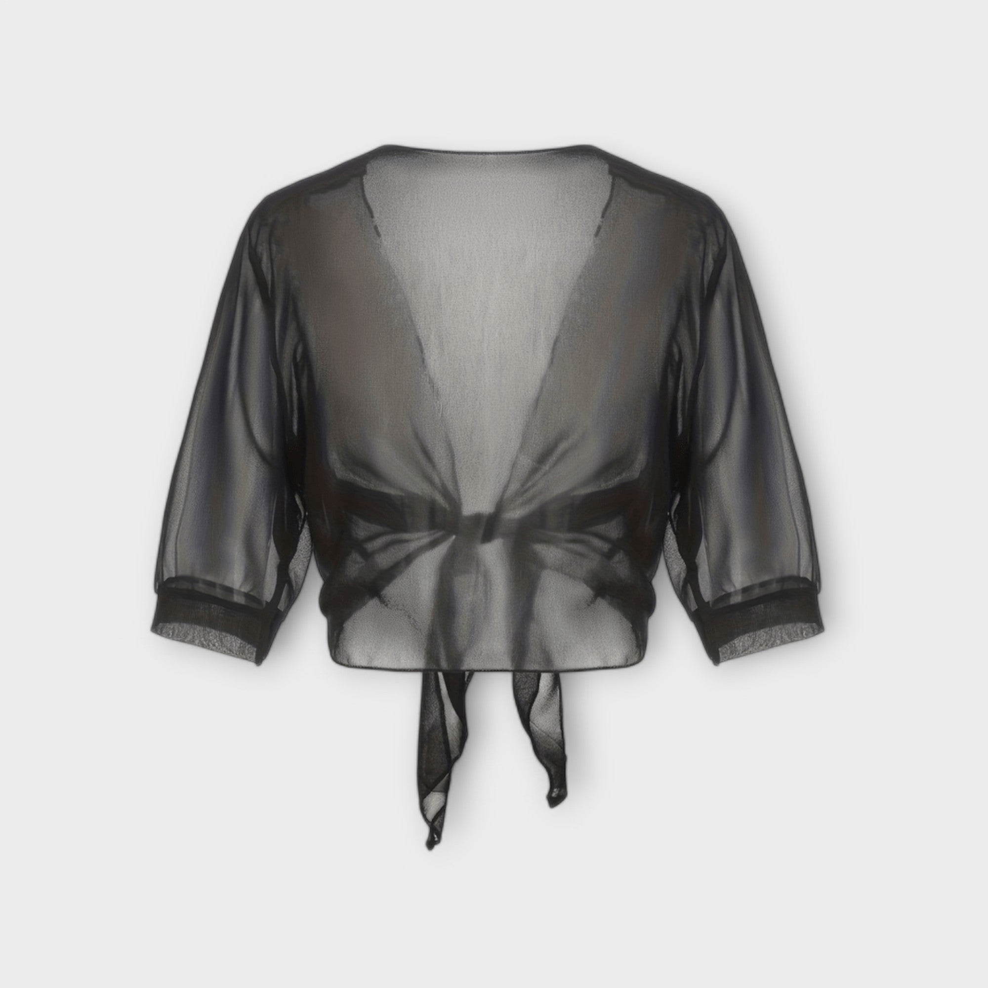 Olivia - Bluse med Åpen Front