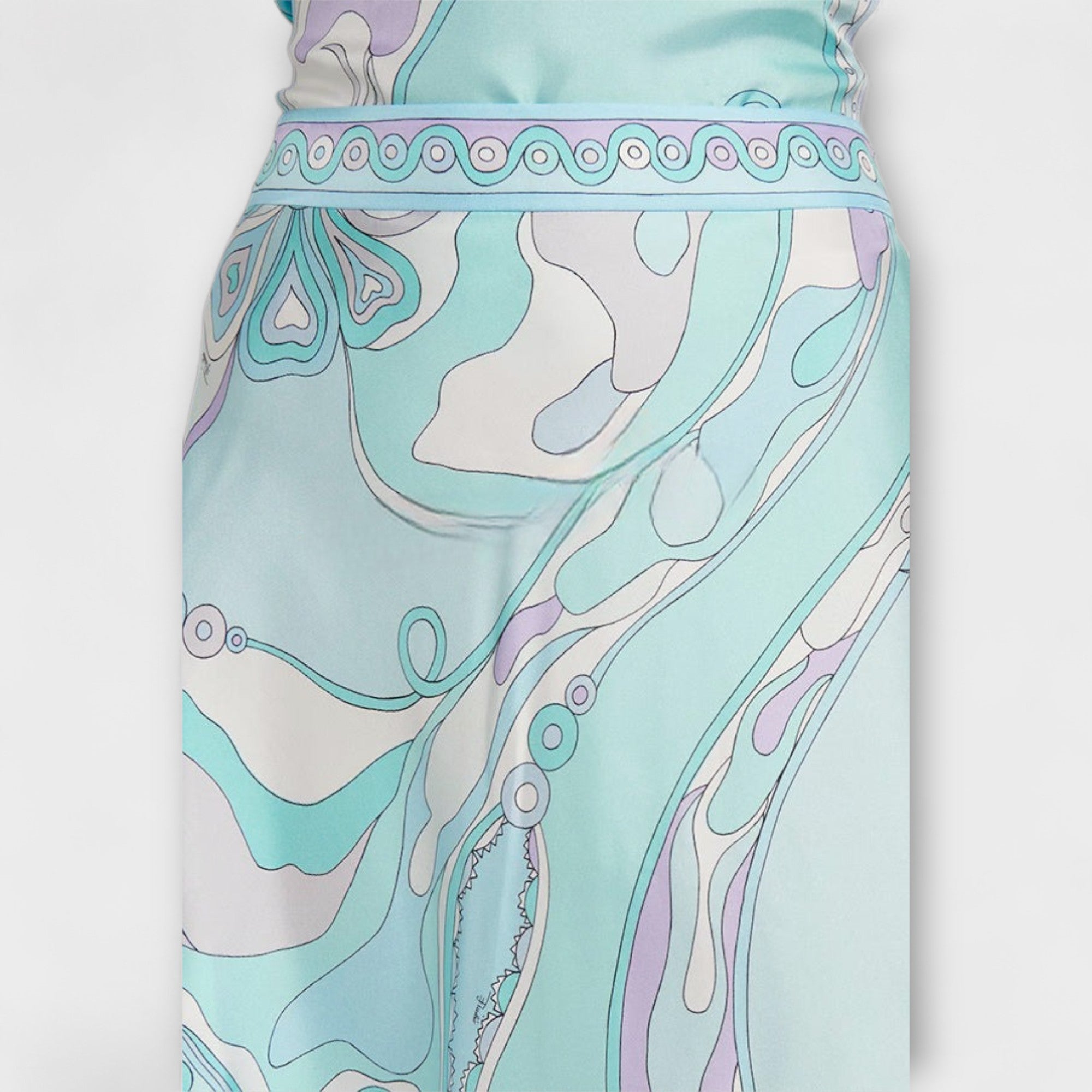Everly - Sett med Halter Top og Asymmetrisk Midi Skjørt