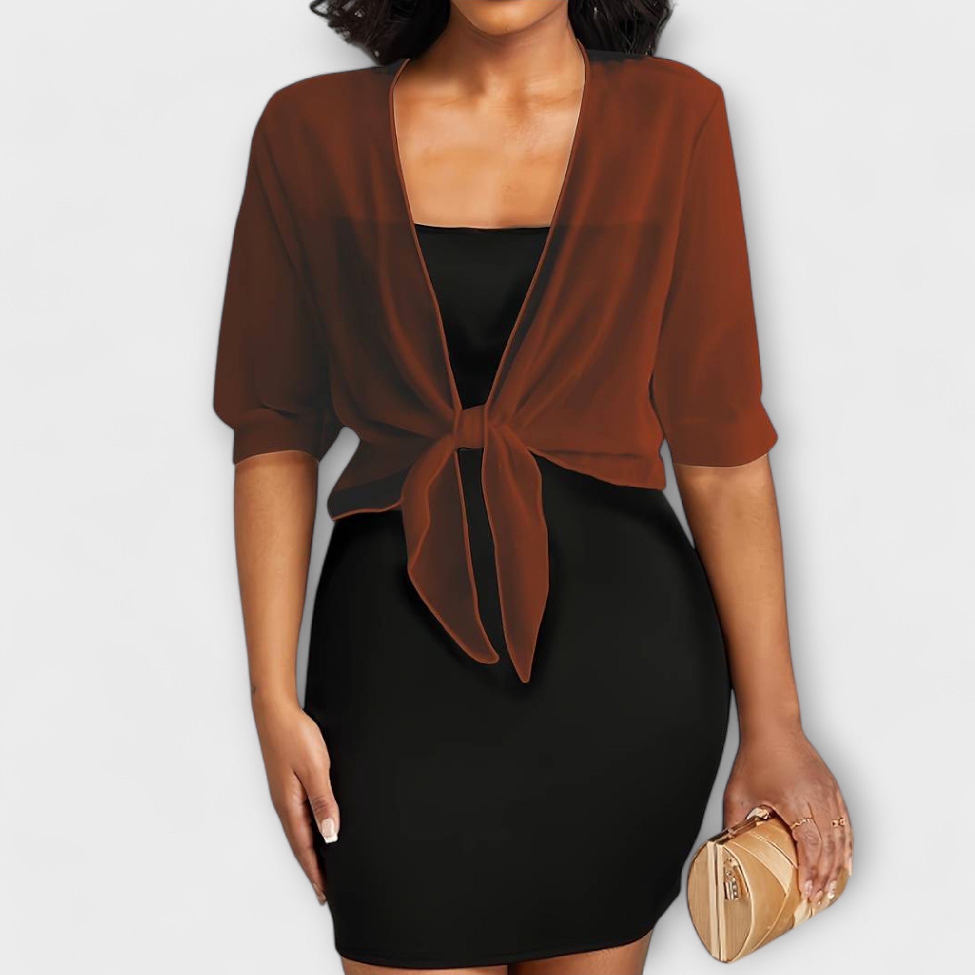 Olivia - Bluse med Åpen Front
