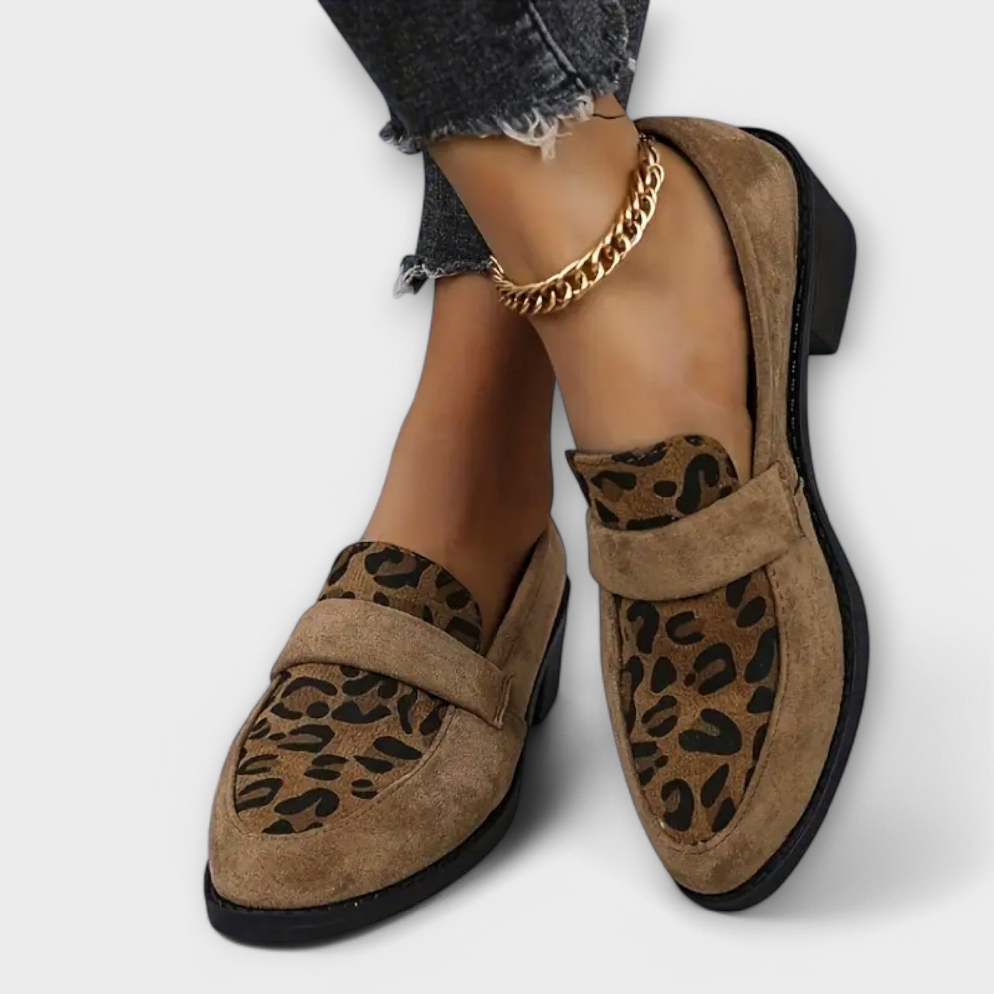 Karla - Elegante Kvinners Sko med Leopardmønster