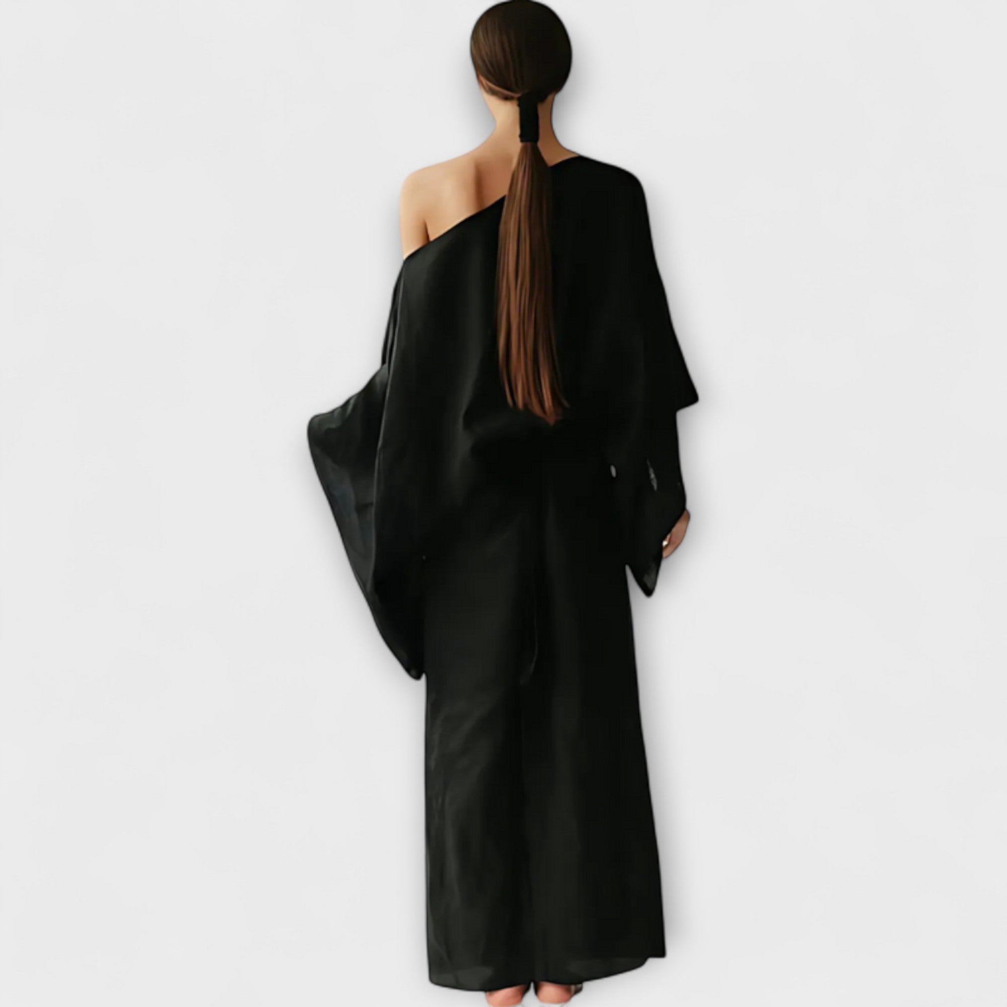 Dana - Kimono Kjole Laget av Lin og Bomull