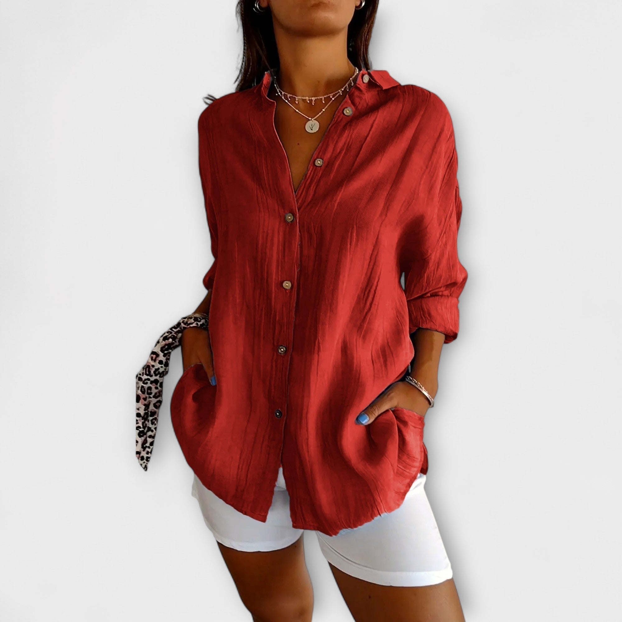 Saskia - Elegant Bluse for Damer