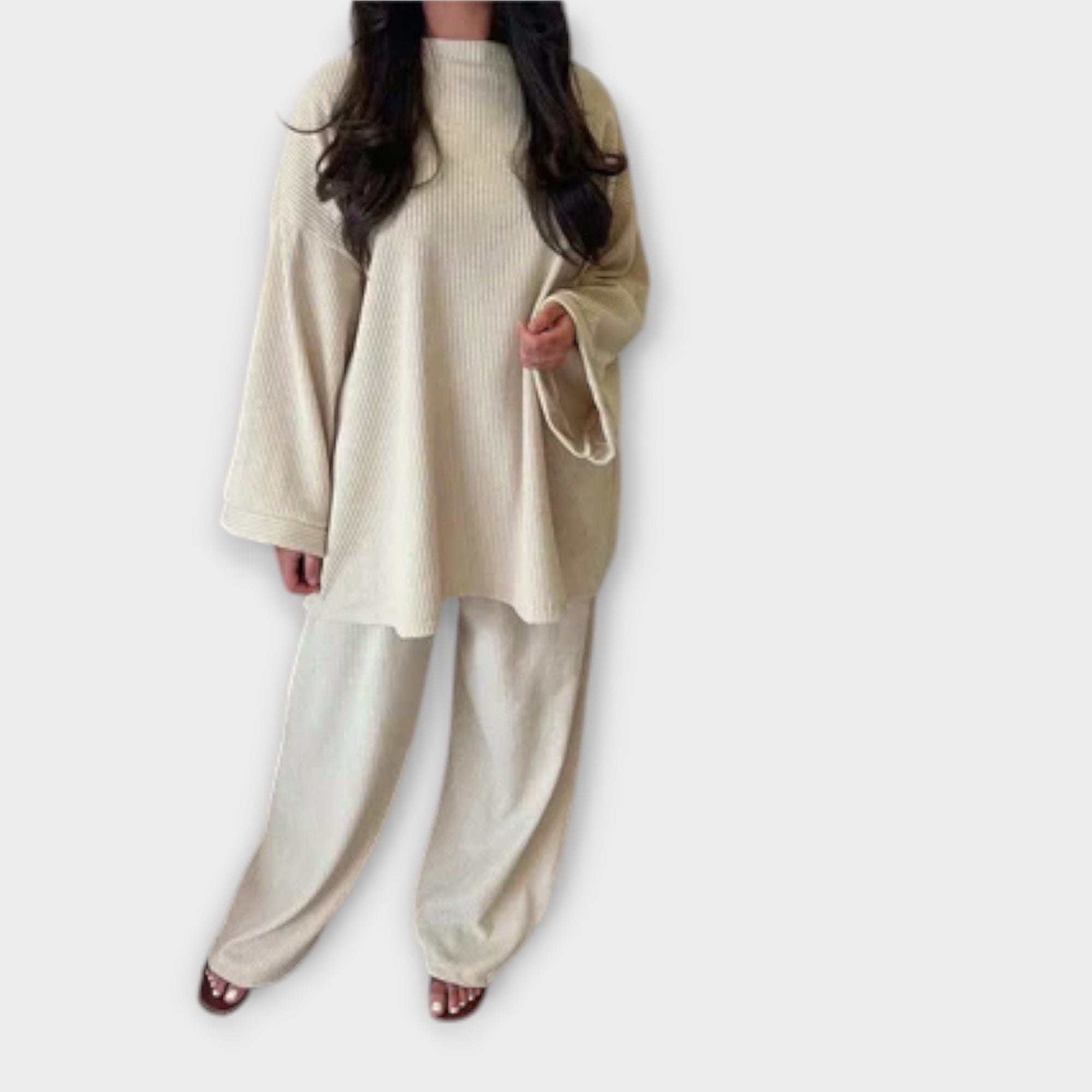 Ingrid - Oversized Sett - Ribbet Stil