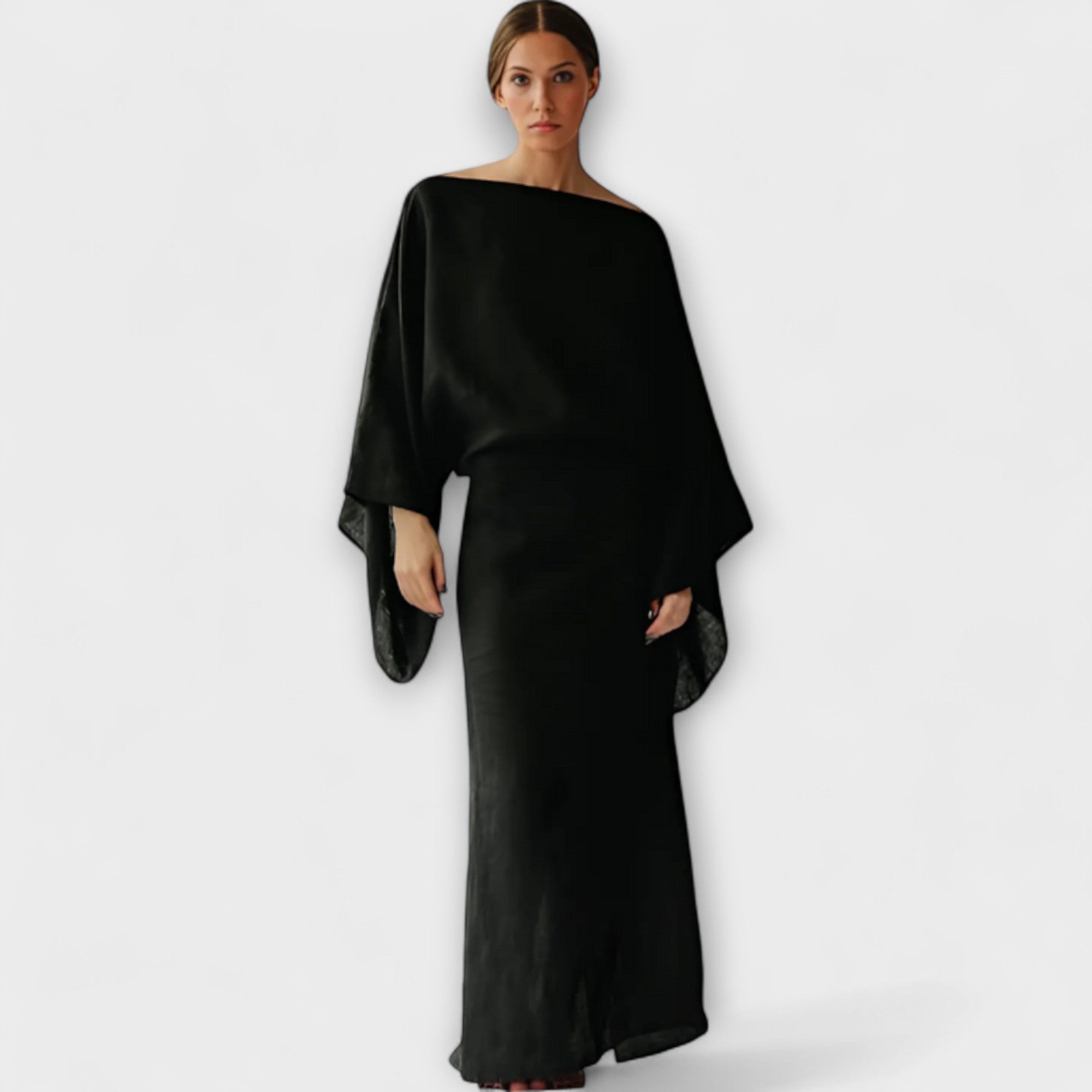 Dana - Kimono Kjole Laget av Lin og Bomull