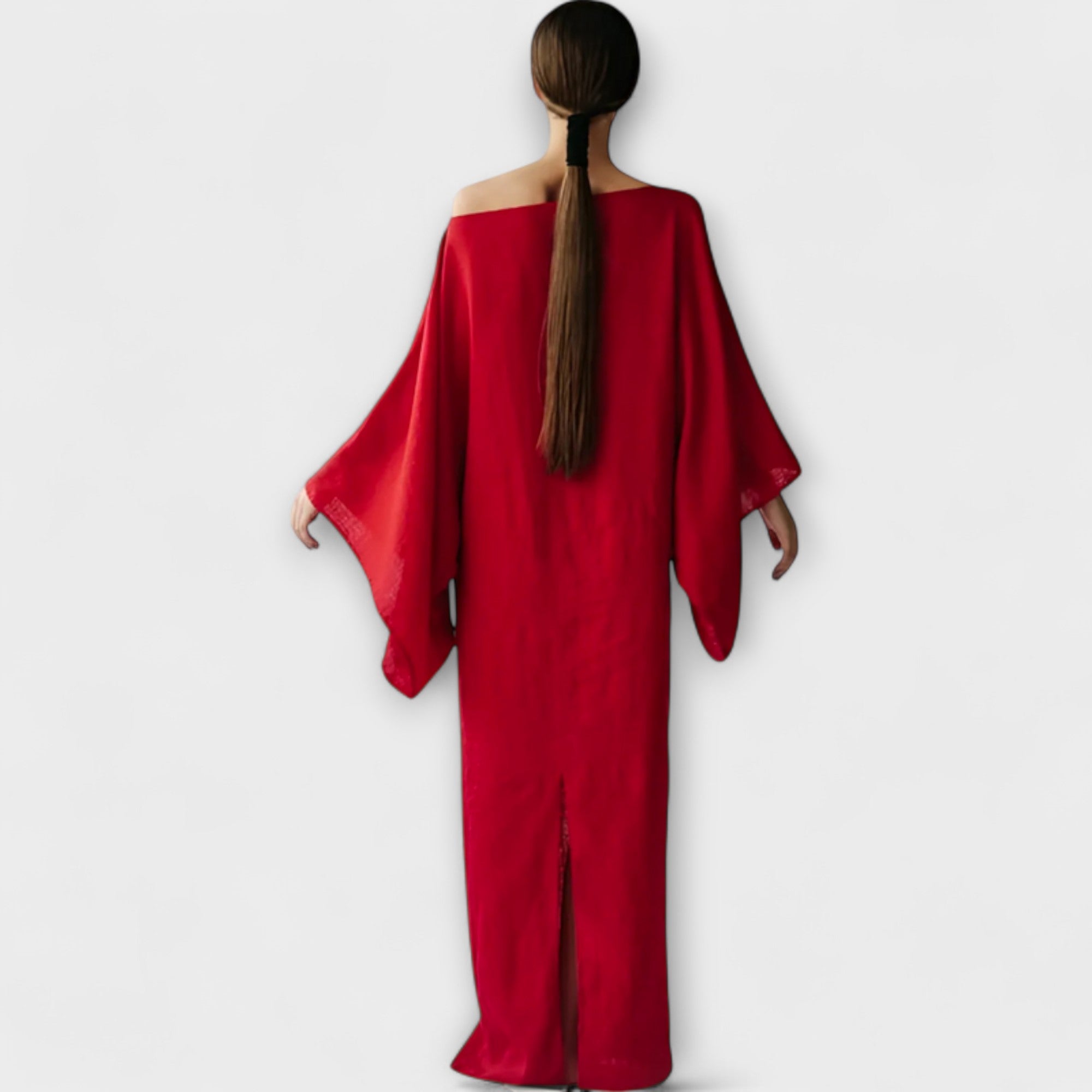 Dana - Kimono Kjole Laget av Lin og Bomull