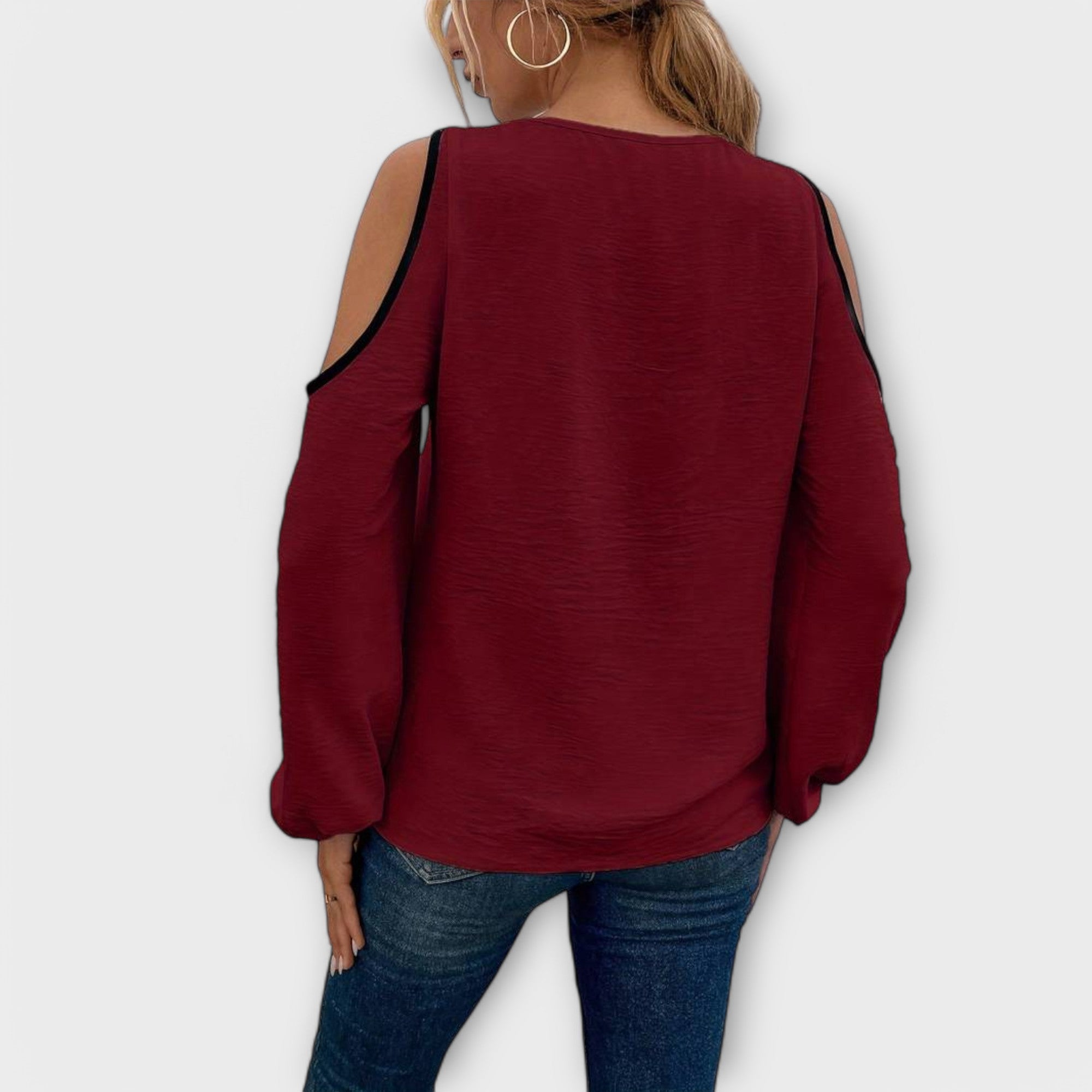 Scarlett - Bluse med Firkanthals