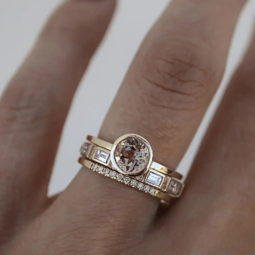 Elegant Ring med Inlay