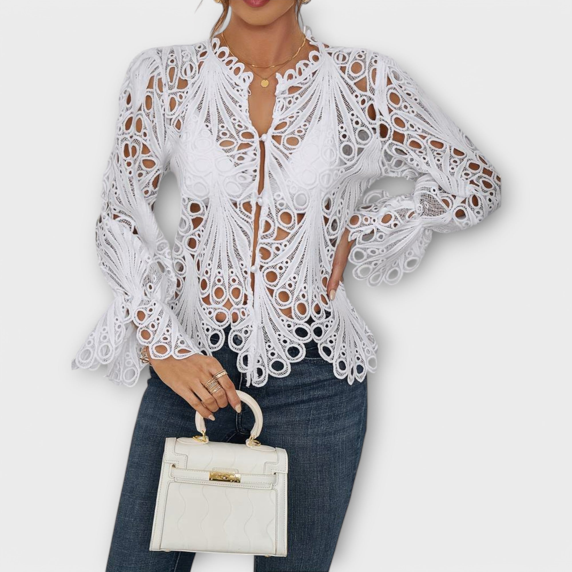 Savannah - Asymmetrisk Bluse