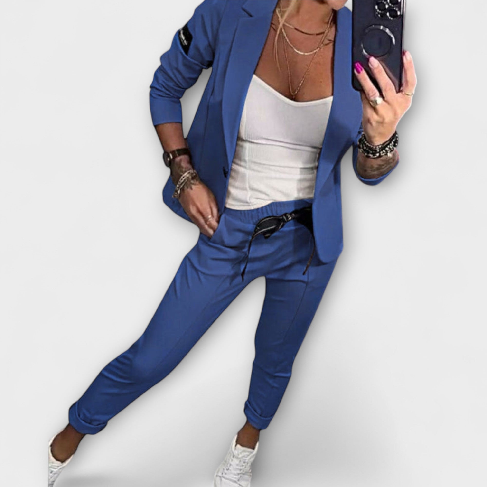 Malou - Koordinert sett med topp, jakke og bukser