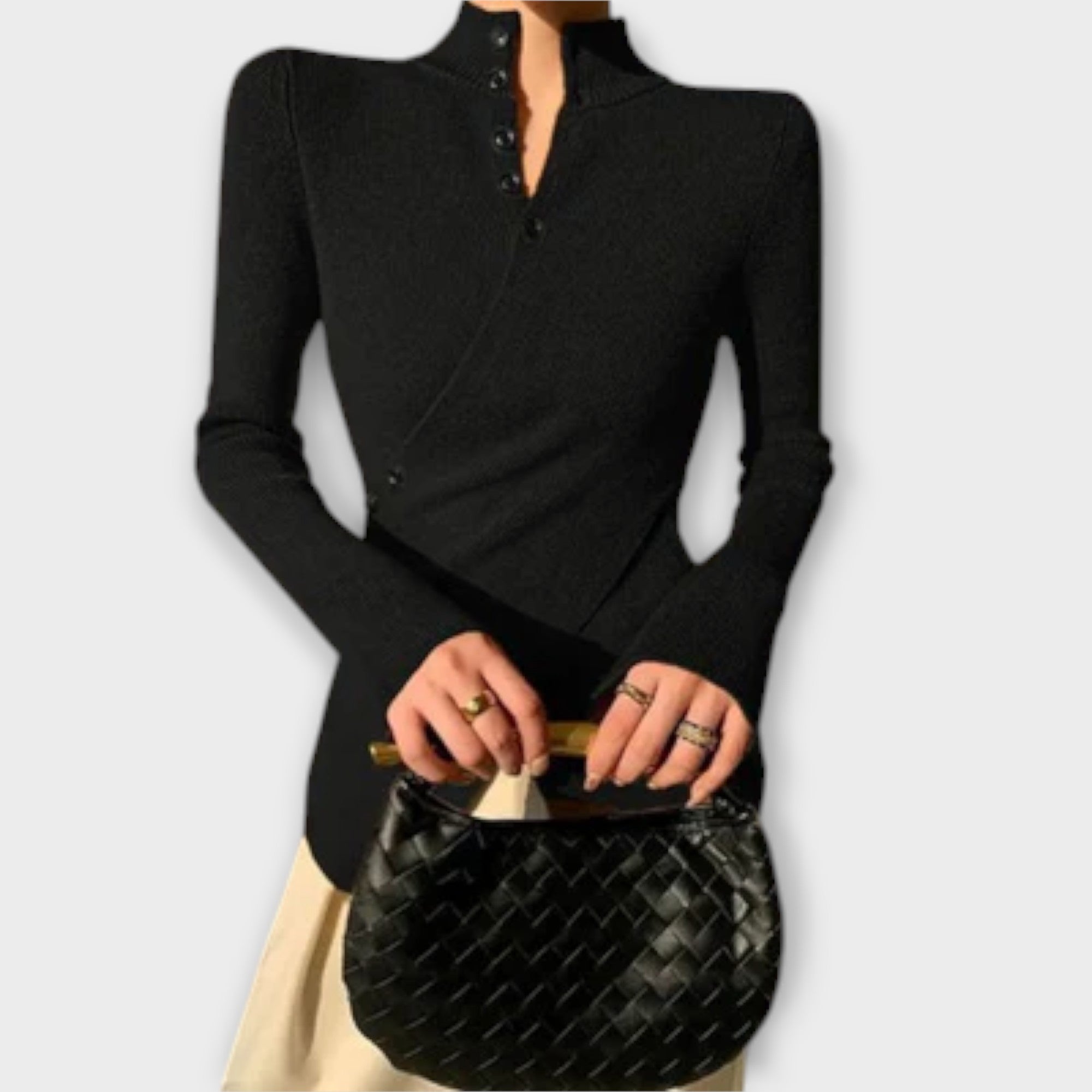 Michiko – Elegant Slim Fit Strikkegenser