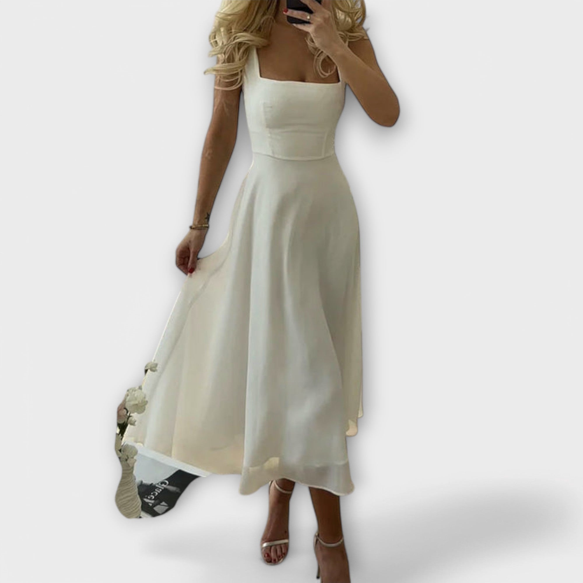 Elegant Uten Ermer Kjole