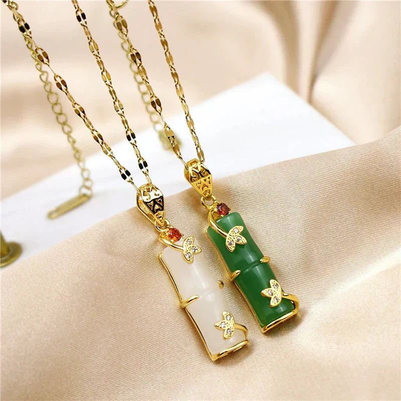 Jade Amulette Halskjede