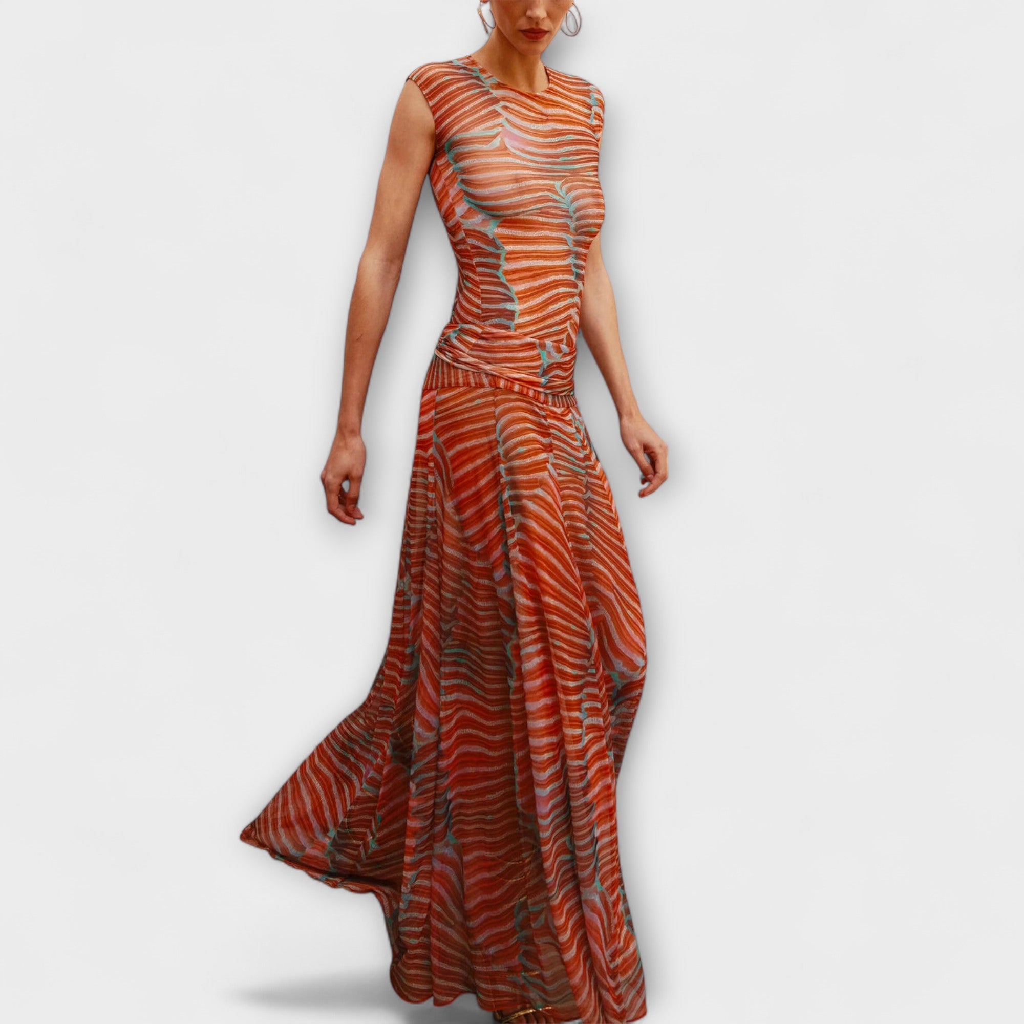 Phoenix - Glitrende Bølge Mesh Body