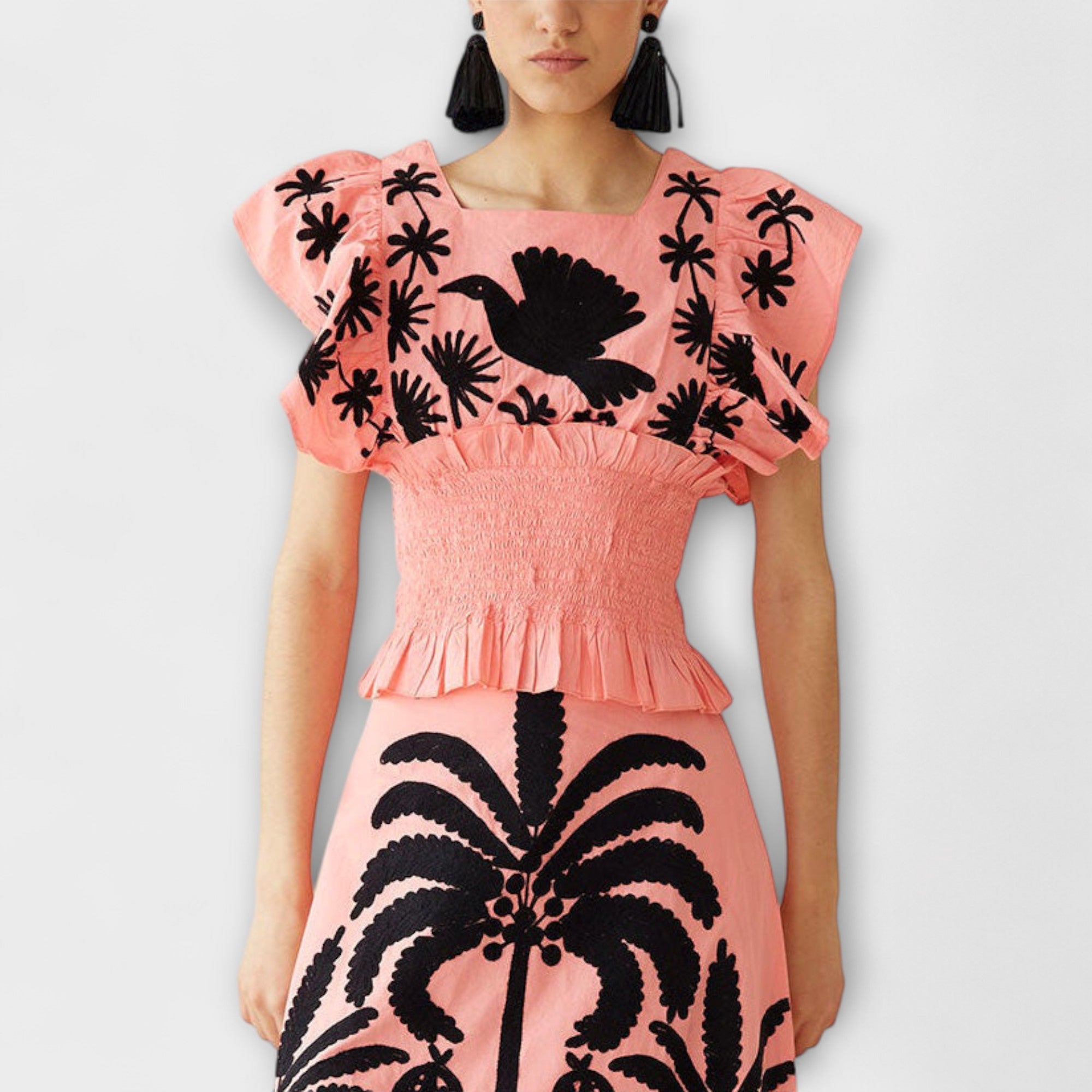 Amy - Chic Palmetre Kjole