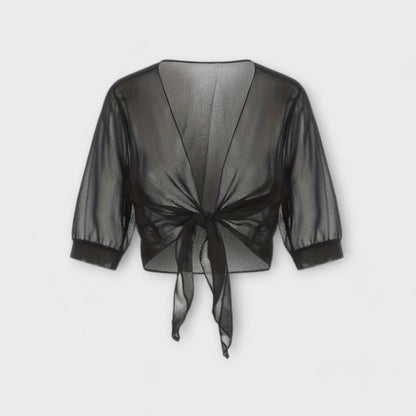 Olivia - Bluse med Åpen Front