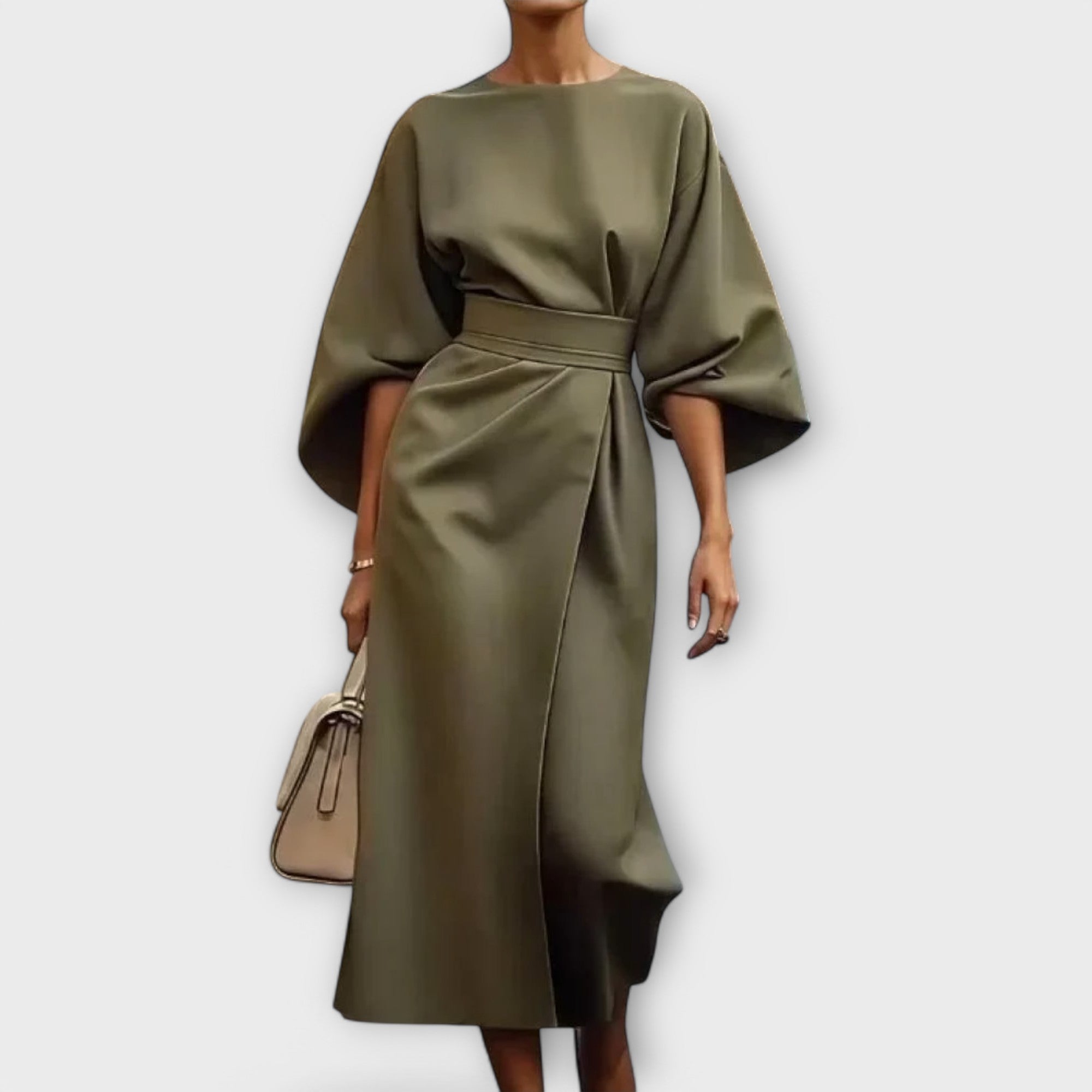 Sonia - Elegant Kjole med Ermer
