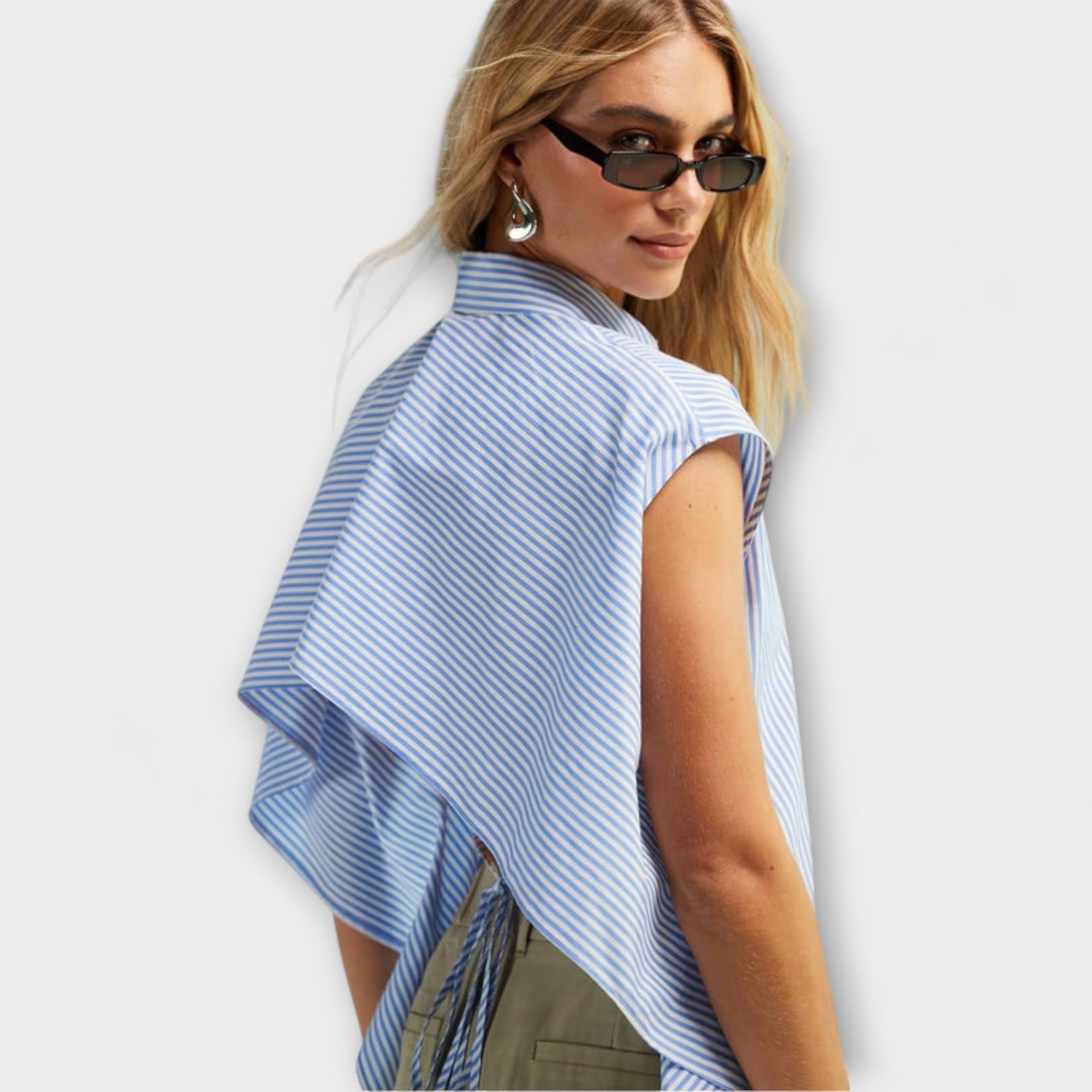 Leona - Uten Ermer Stripete Topp
