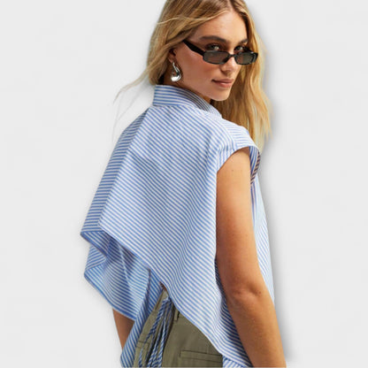 Leona - Uten Ermer Stripete Topp