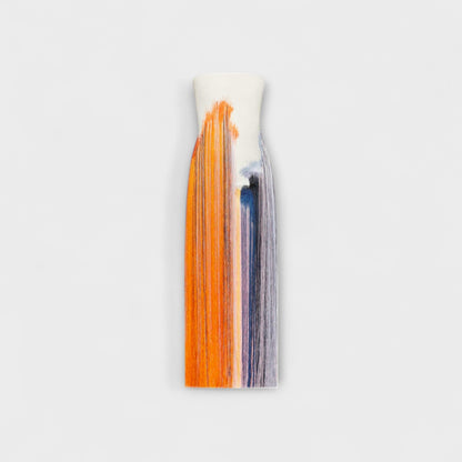 Sommer - Stilfull Colorblock Kjole med Trendy Frynser