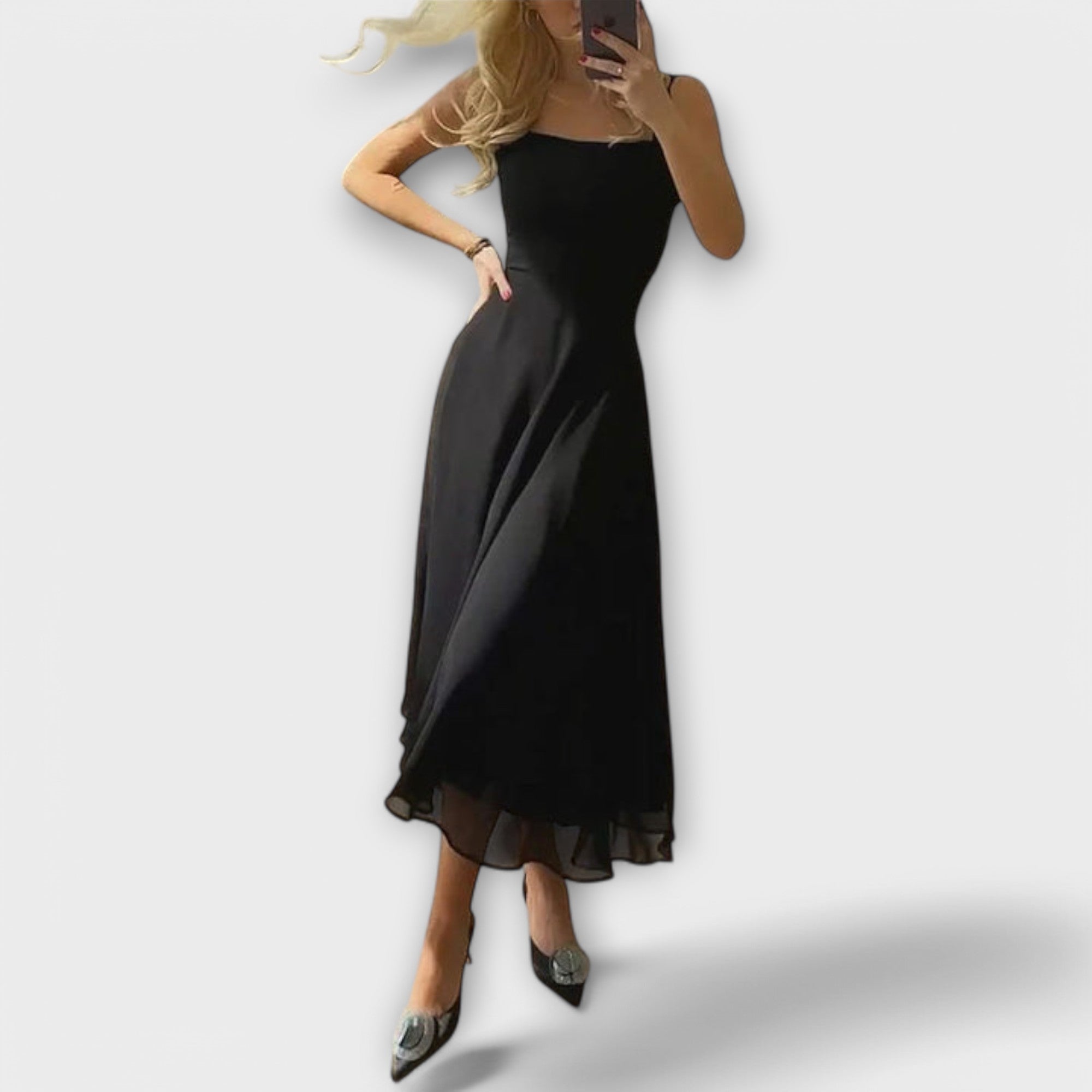 Elegant Uten Ermer Kjole