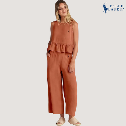 Ꮢalph Ꮮаᴜгеn Ruffled To-delt Sett + Gratis Solhatt – Kjøp 1 Få 2