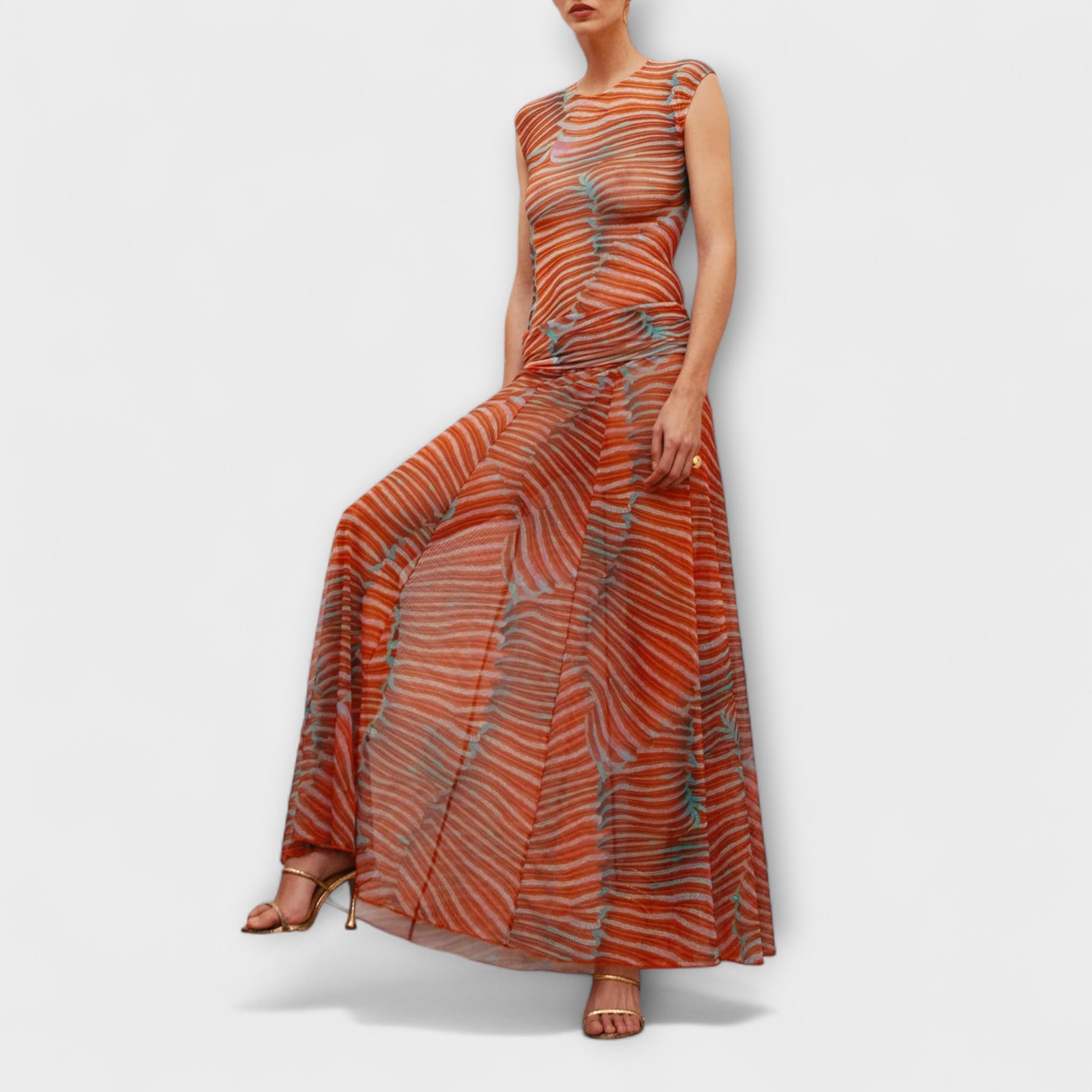 Phoenix - Glitrende Bølge Mesh Body