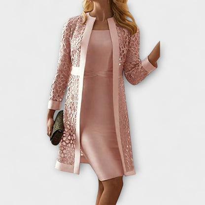 Runa - Elegant To-delt Blondekjole