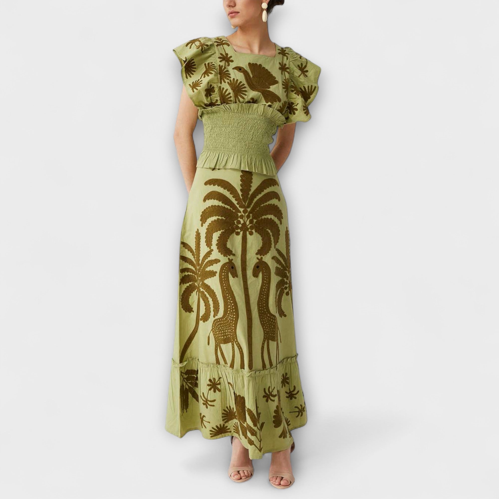 Amy - Chic Palmetre Kjole