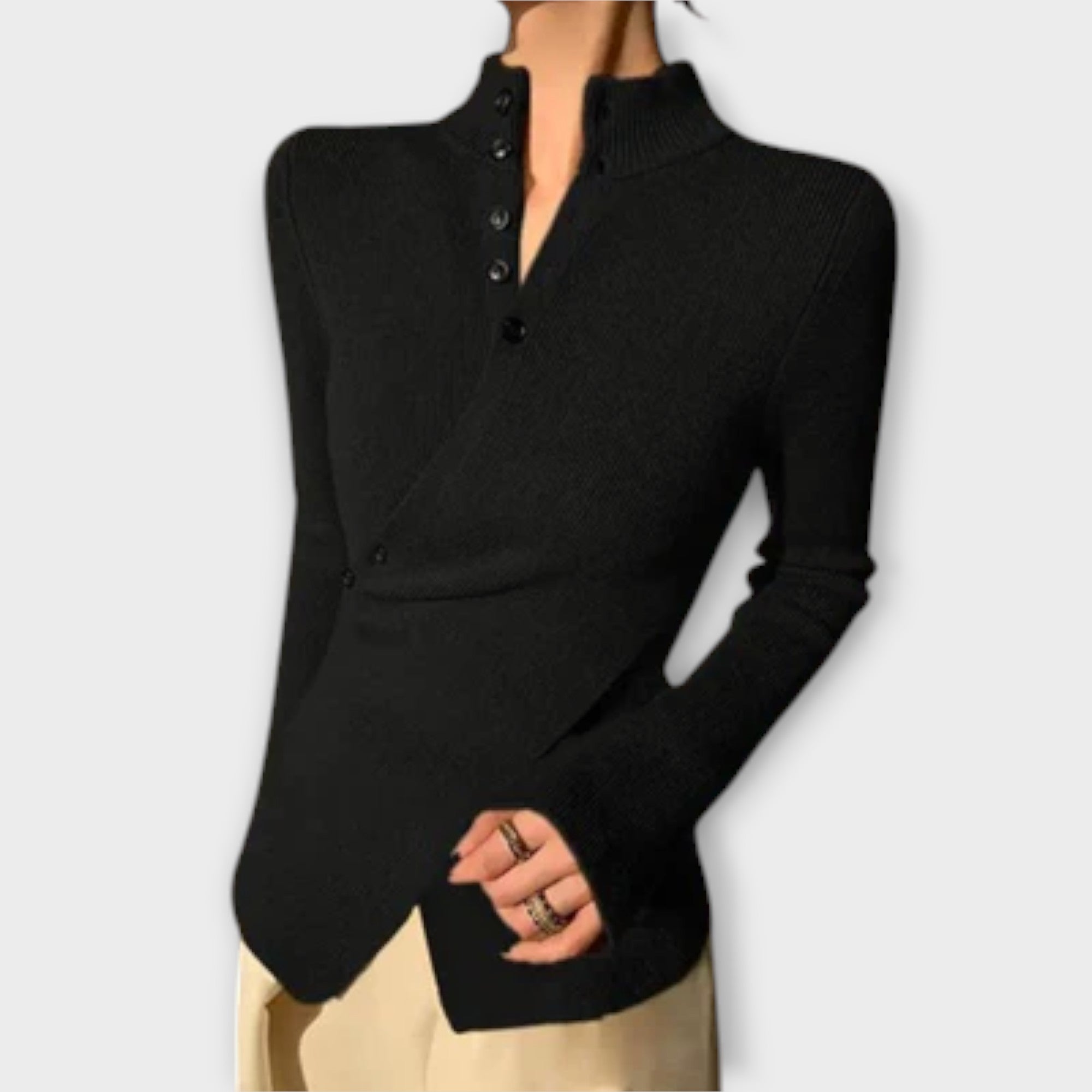 Michiko – Elegant Slim Fit Strikkegenser