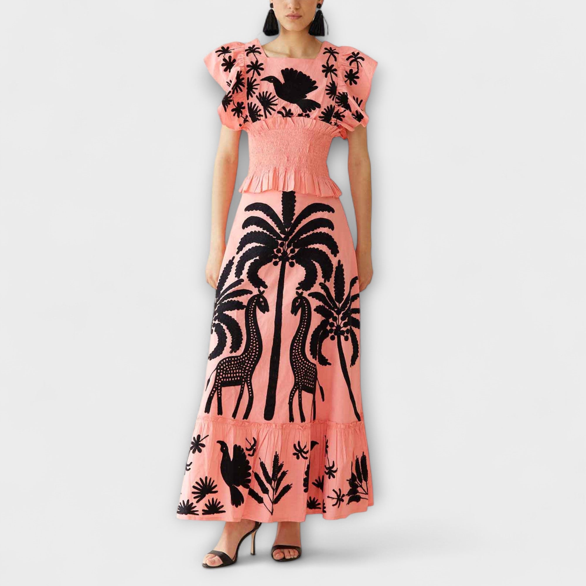 Amy - Chic Palmetre Kjole