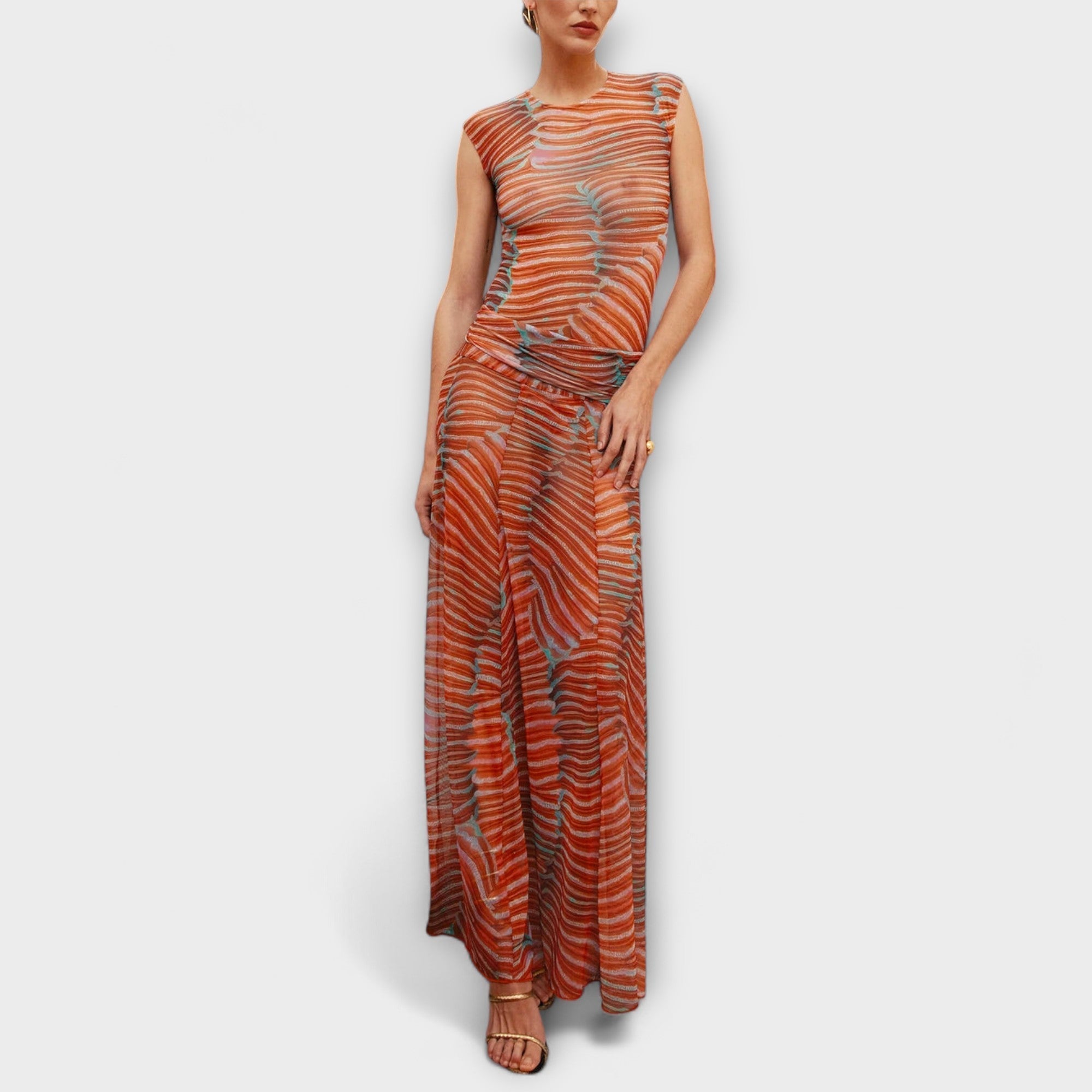 Phoenix - Glitrende Bølge Mesh Body
