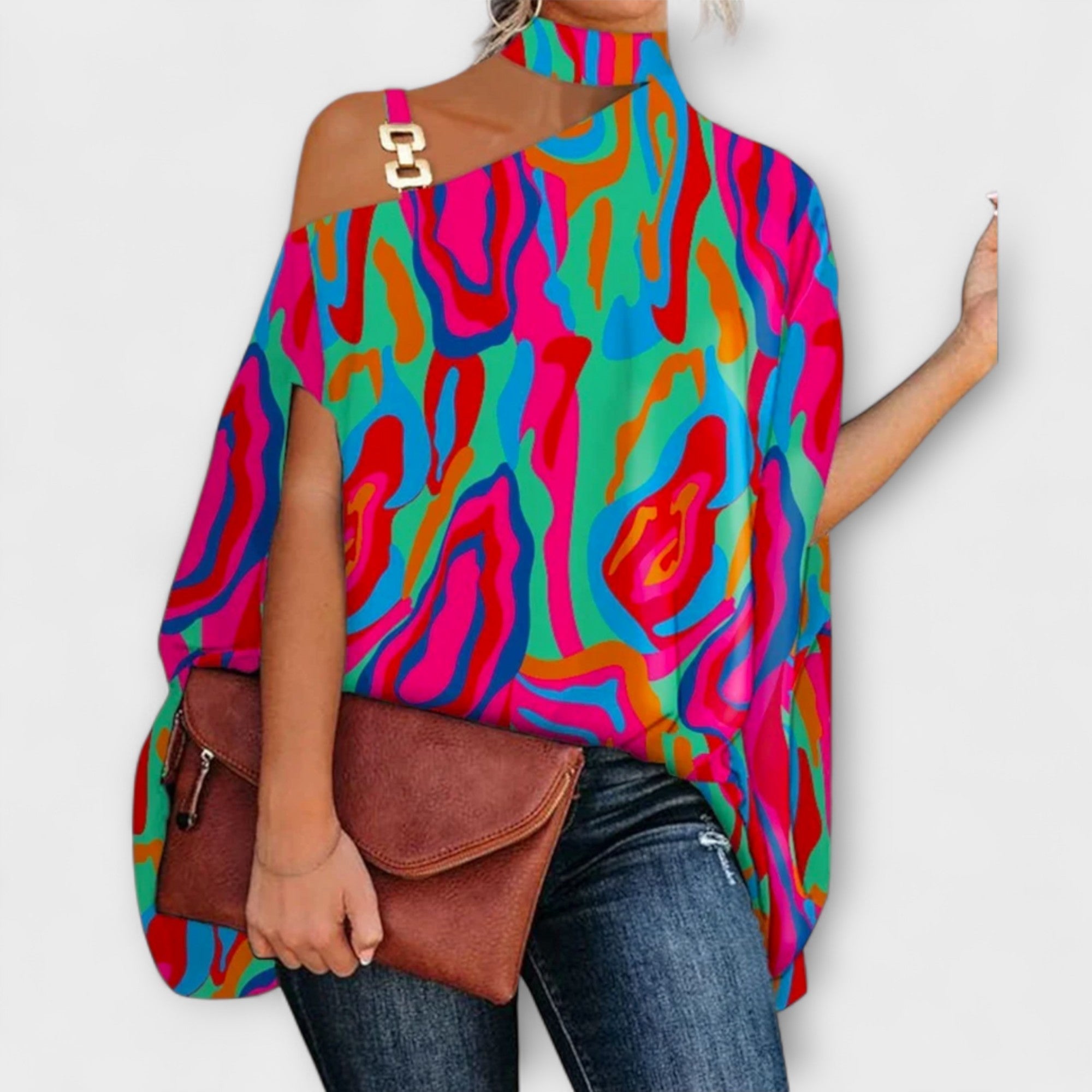 Off-Shoulder Bluse for Kvinner