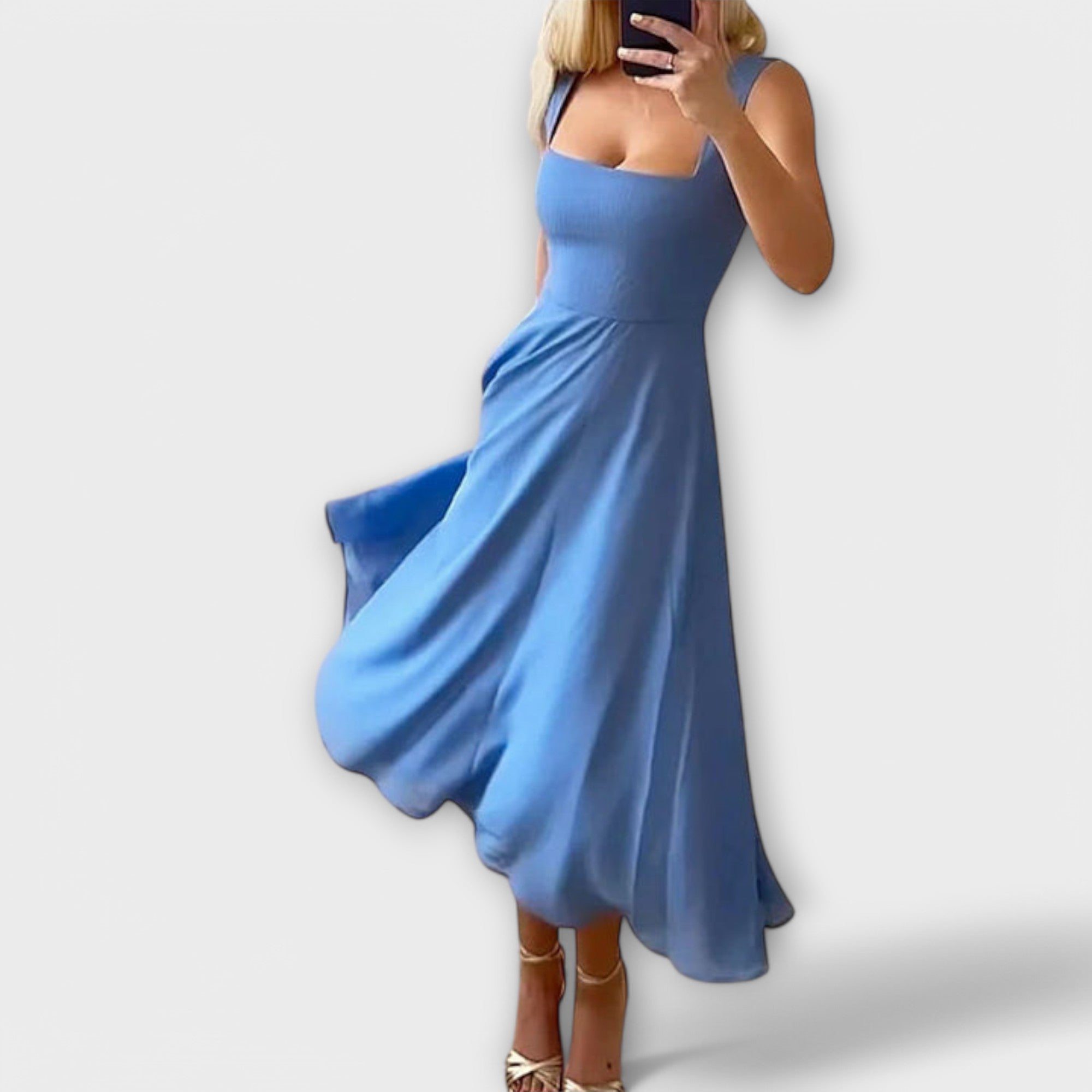 Elegant Uten Ermer Kjole