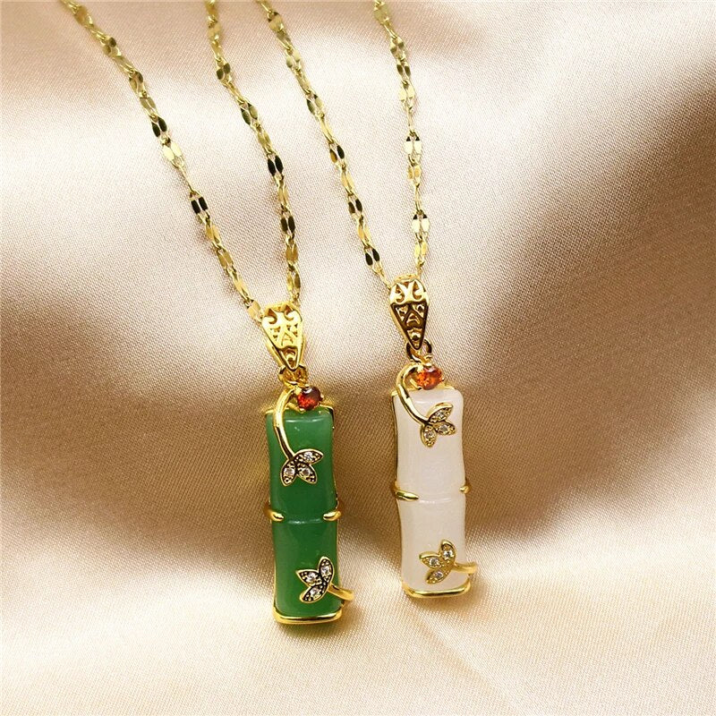 Jade Amulette Halskjede